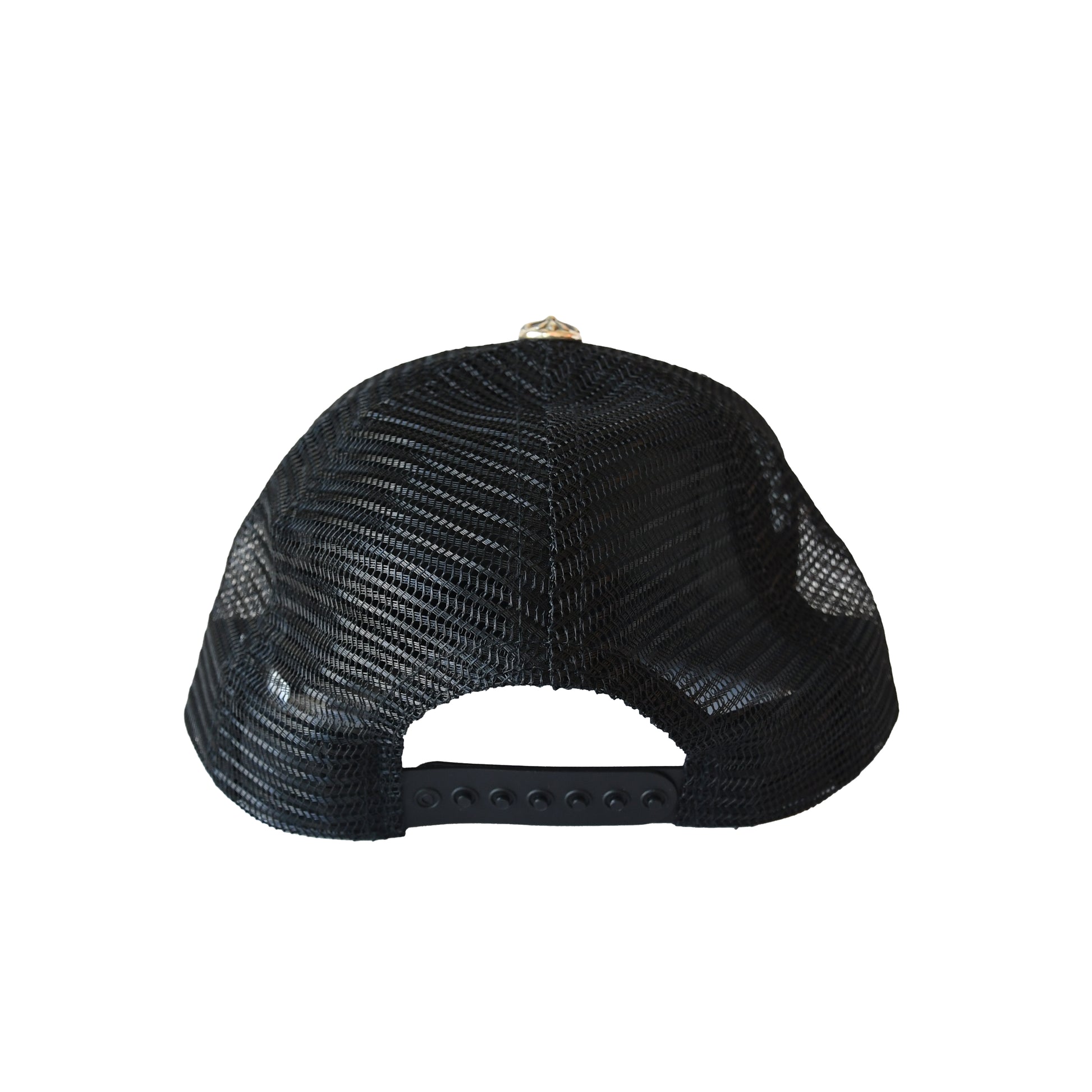 Chrome Hearts CH Hollywood Trucker Hat Black-NOBLEMARS