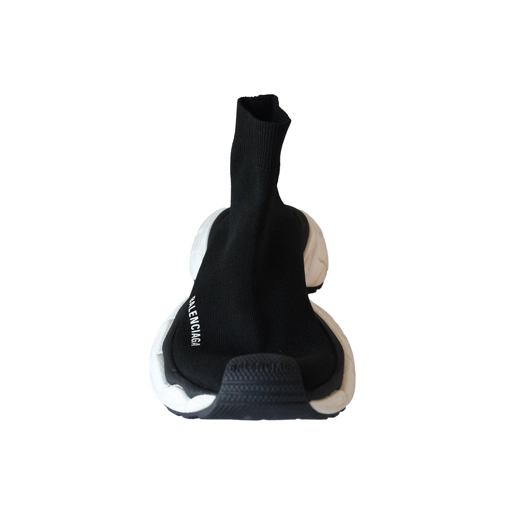 Balenciaga 3XL Sock Recycled Knit Sneakers Black White-NOBLEMARS