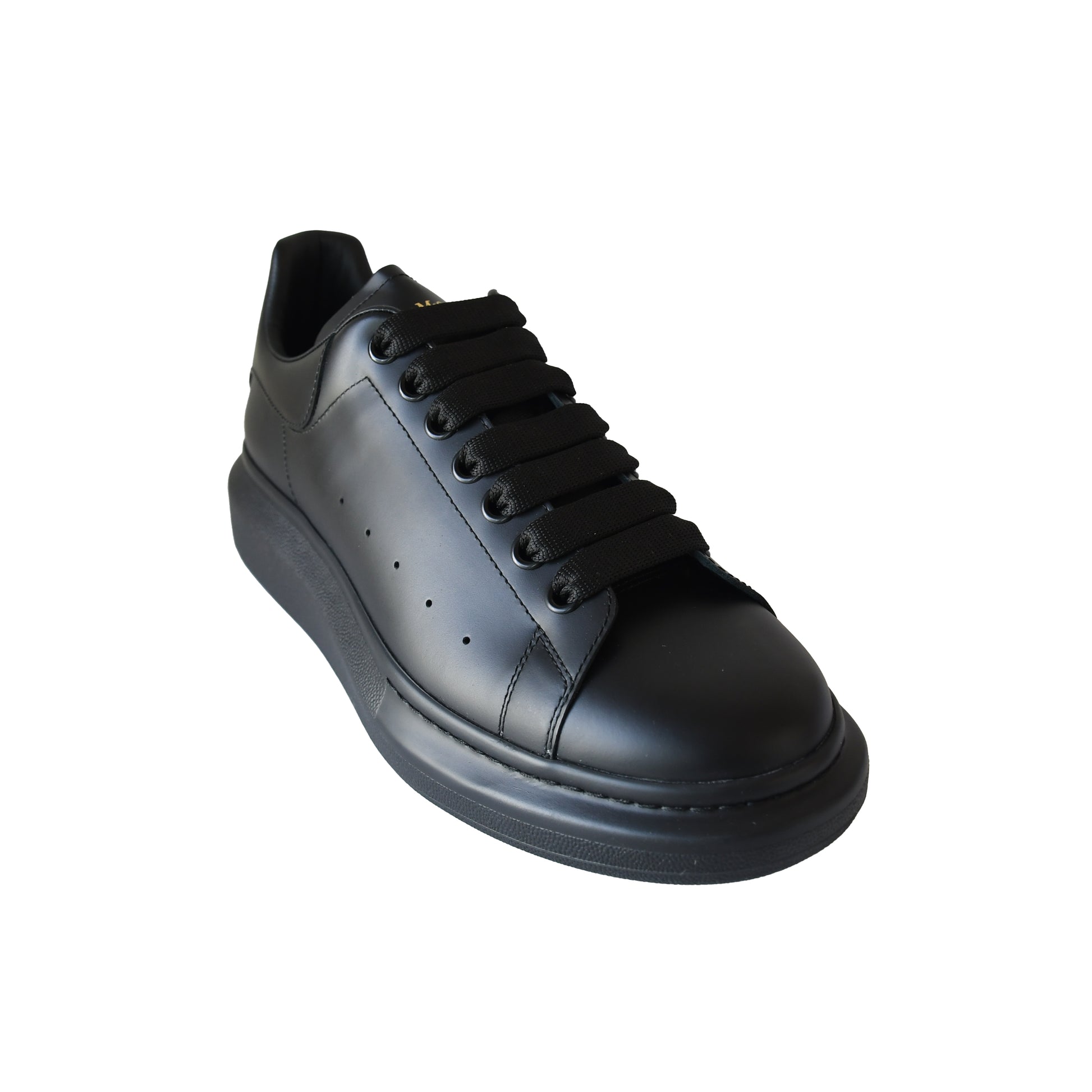 Alexander McQueen Leather low-top Sneakers Black-NOBLEMARS