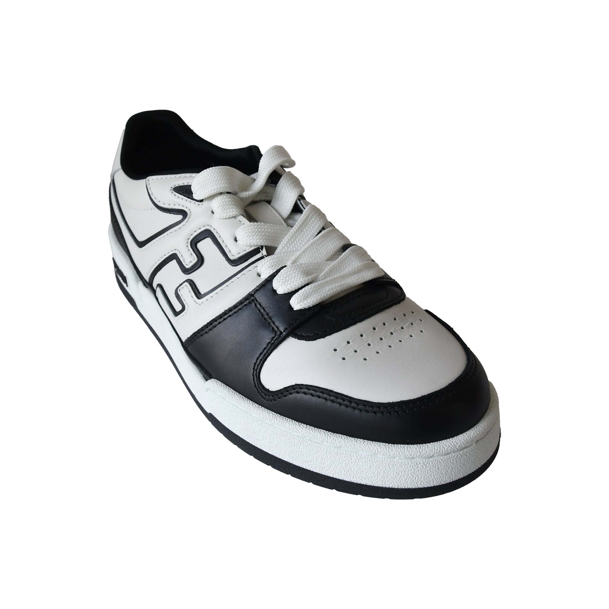Fendi Match Sneakers White Black-NOBLEMARS