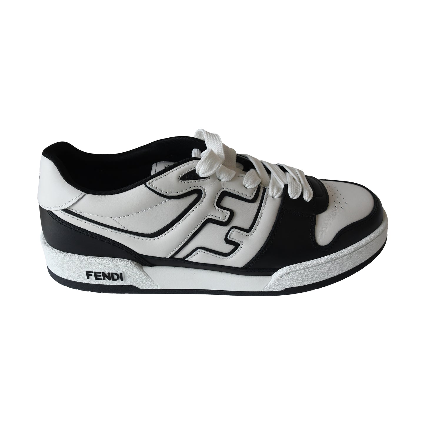 Fendi Match Sneakers White Black-NOBLEMARS