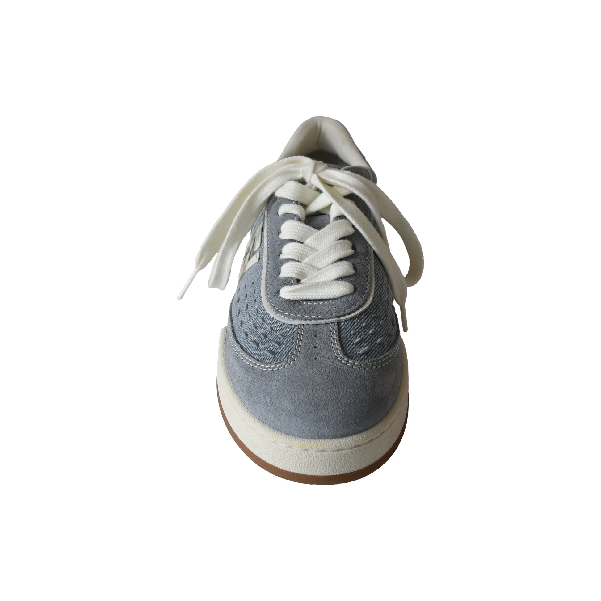 Fendi Match Denim Fabric Low Top Sneakers Grey-NOBLEMARS