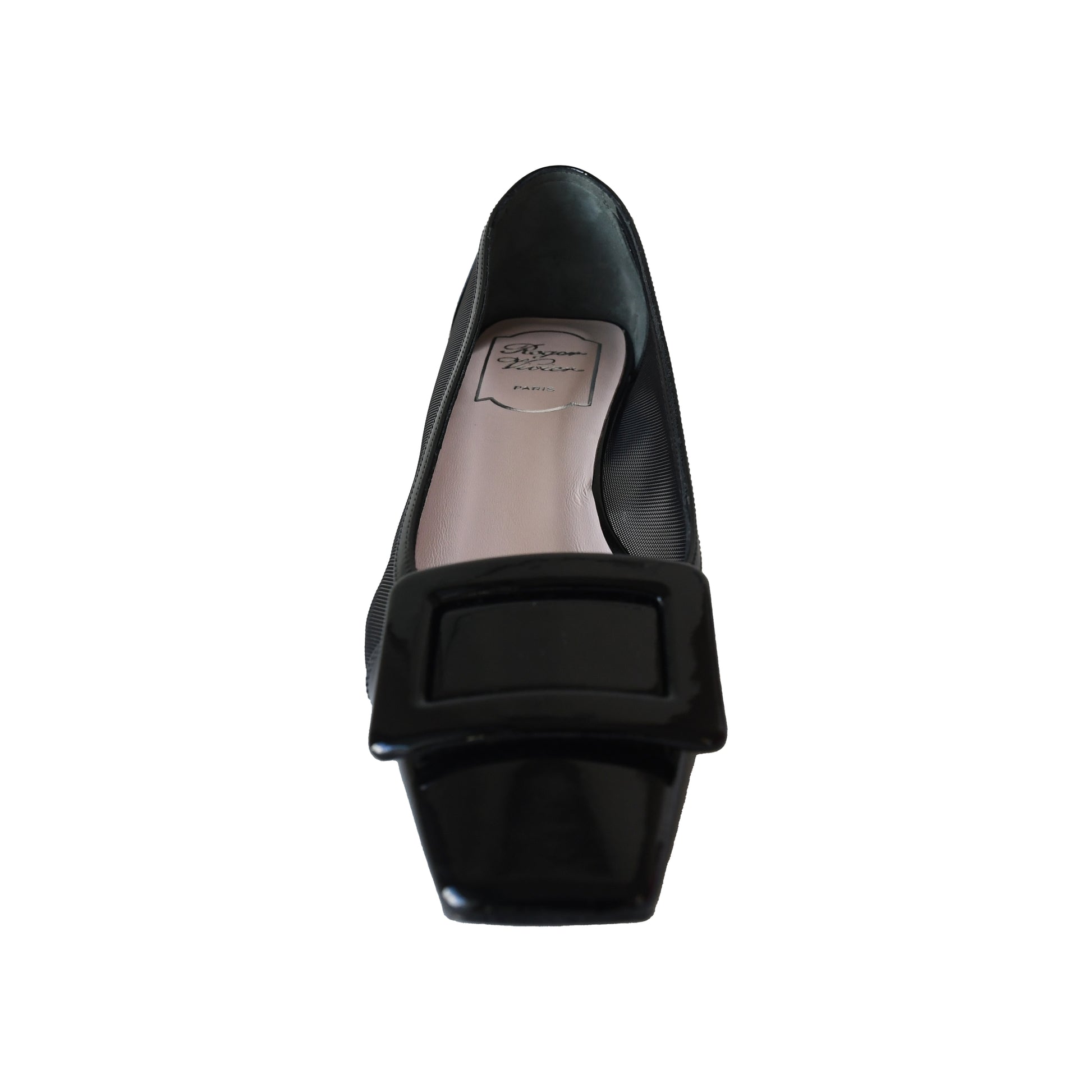 Roger Vivier Belle Vivier Net Pumps Black-NOBLEMARS