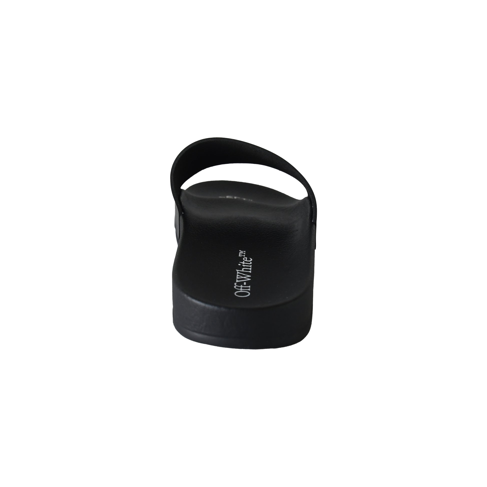 Off-White Pool Slide Rubber Sandals Black-NOBLEMARS