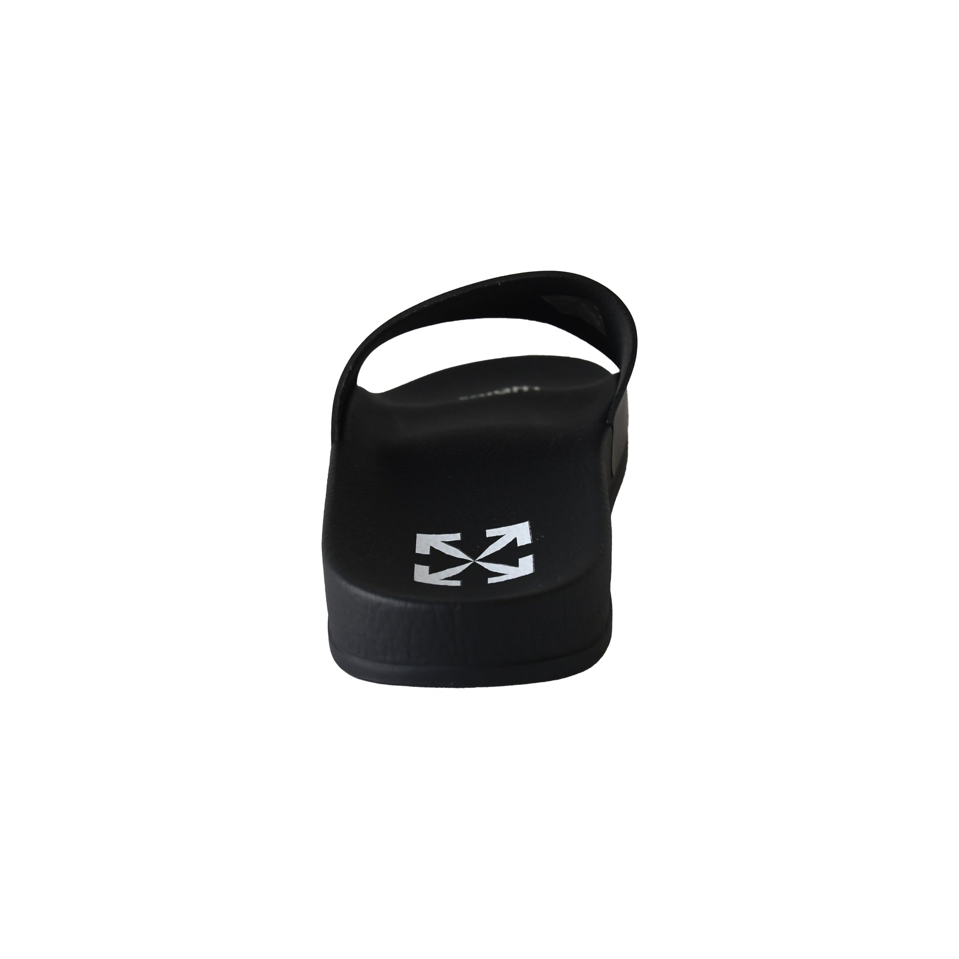 Off-White Pool Slide Rubber Sandals Black-NOBLEMARS