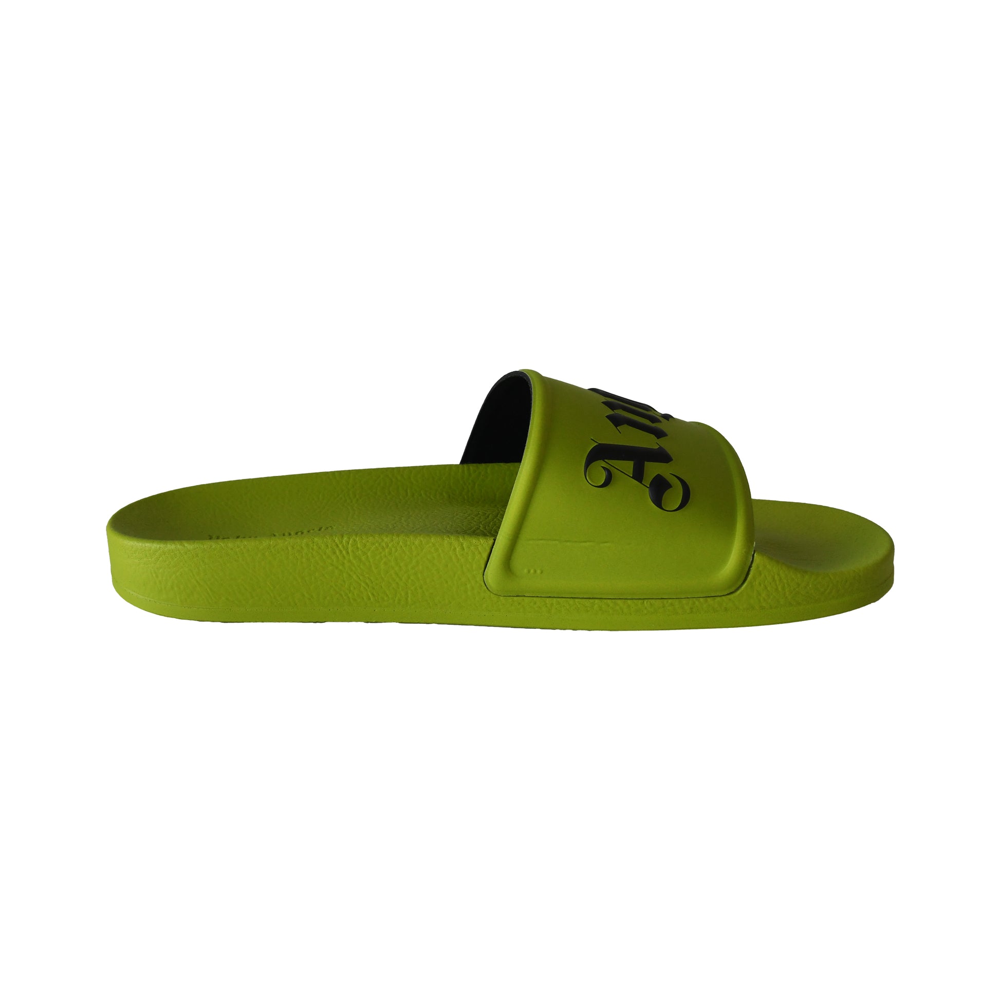 Palm Angels Logo-Print Sliders Light Green-NOBLEMARS
