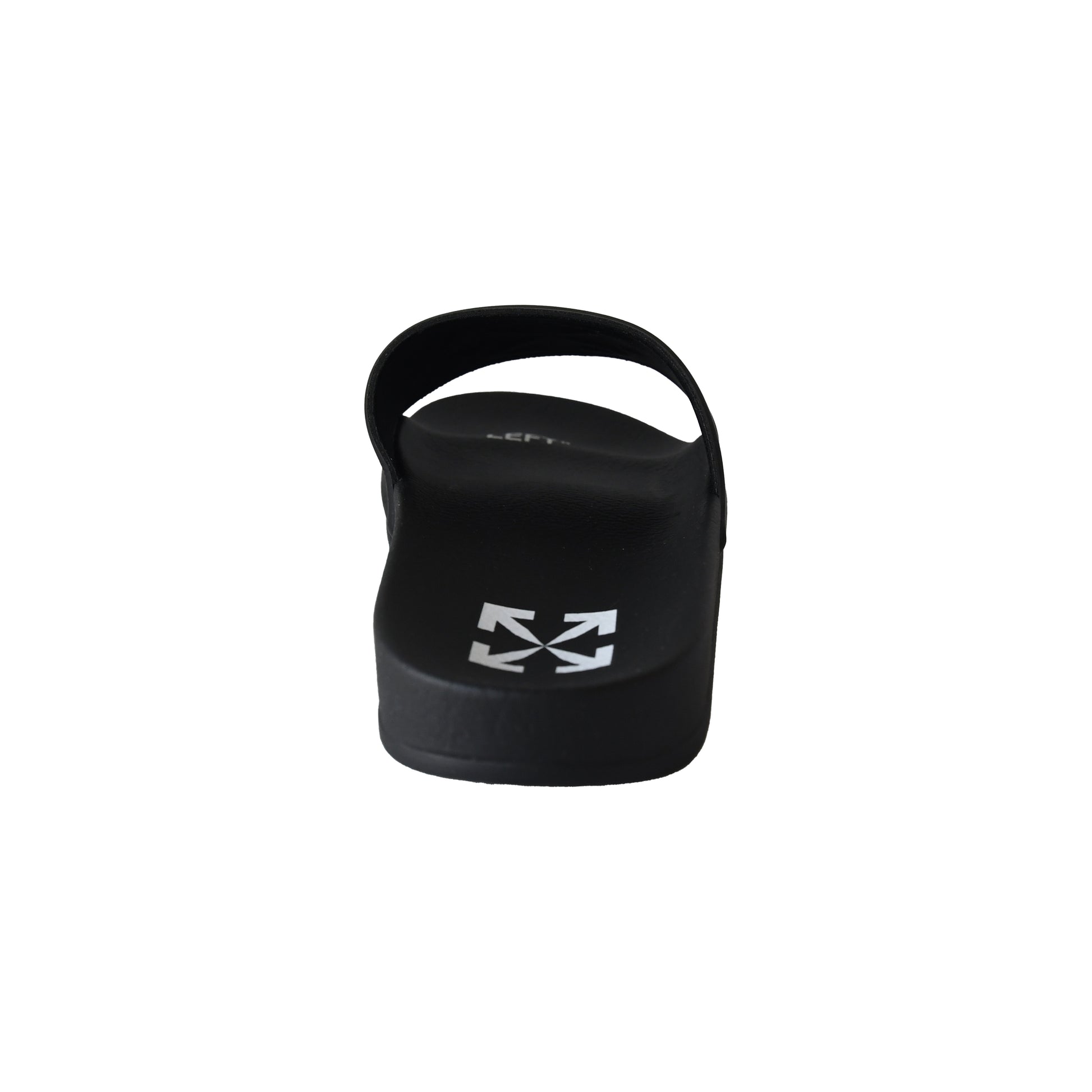 Off-White Arrow Logo Slides Black-NOBLEMARS