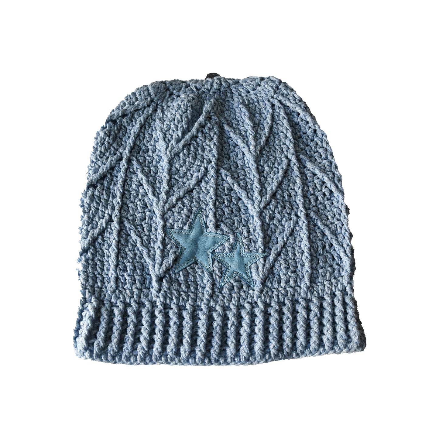 Chrome Hearts Star Patch Beanie Hat Blue-NOBLEMARS