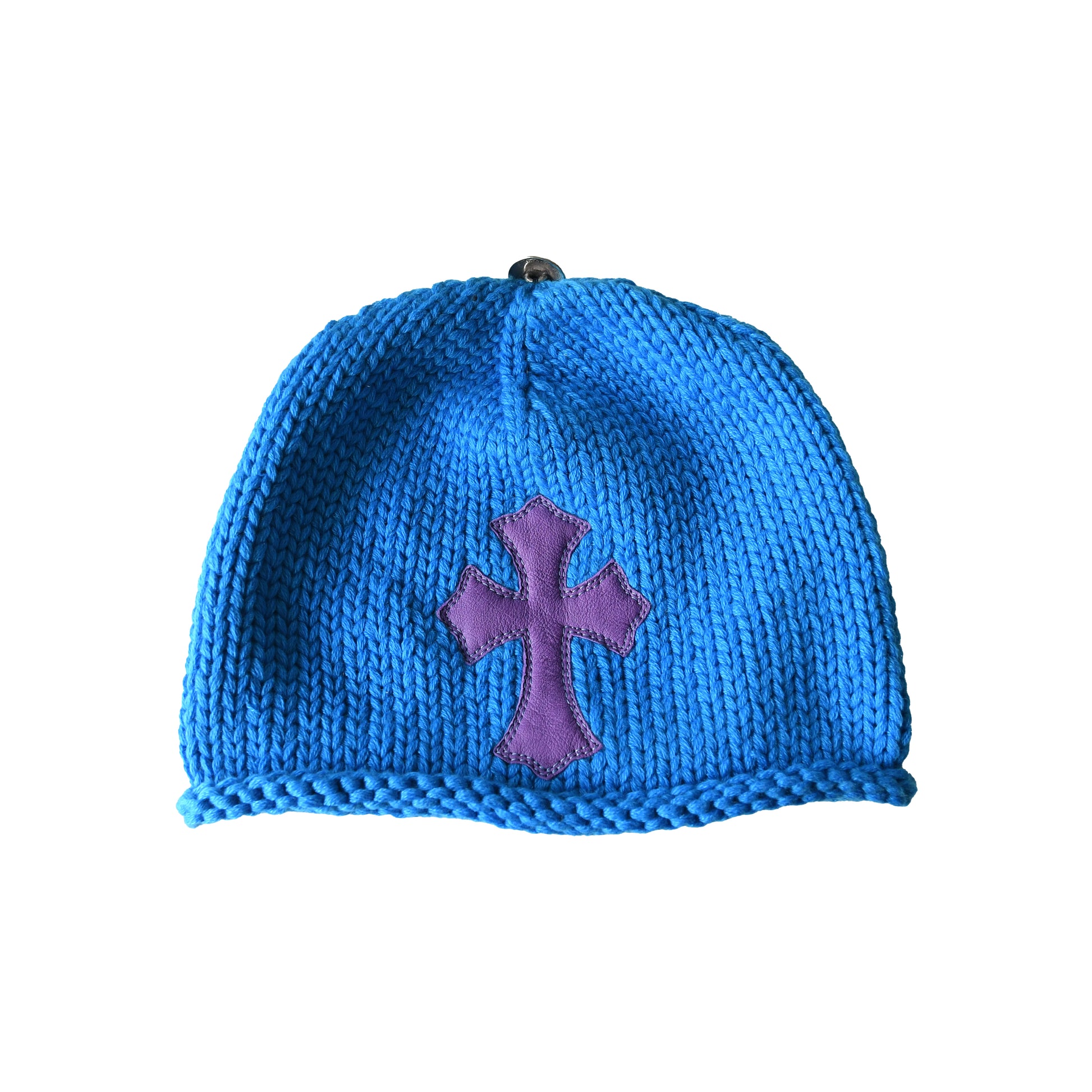 Chrome Hearts Cross Patch Cashmere Beanie Blue-NOBLEMARS