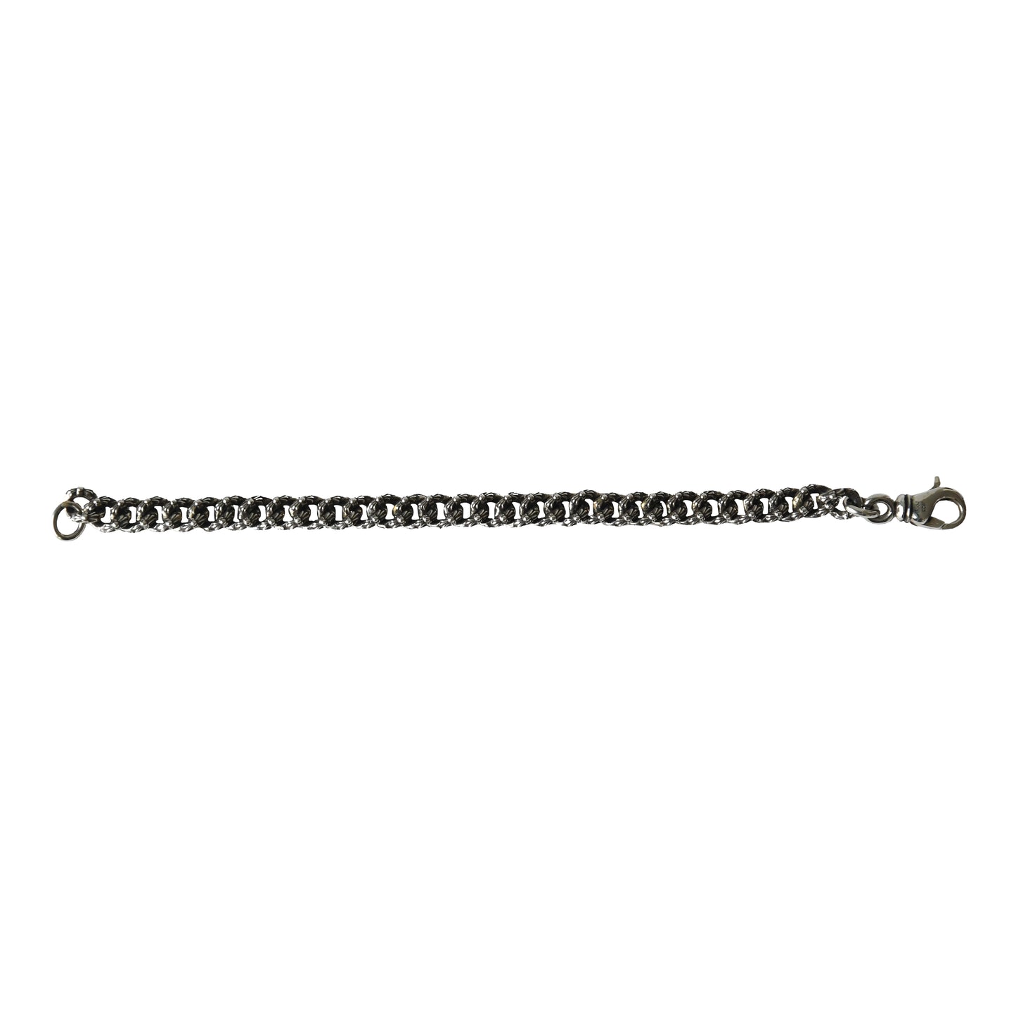 Chrome Hearts Extra Fancy Mini Cuban Bracelet Silver-NOBLEMARS