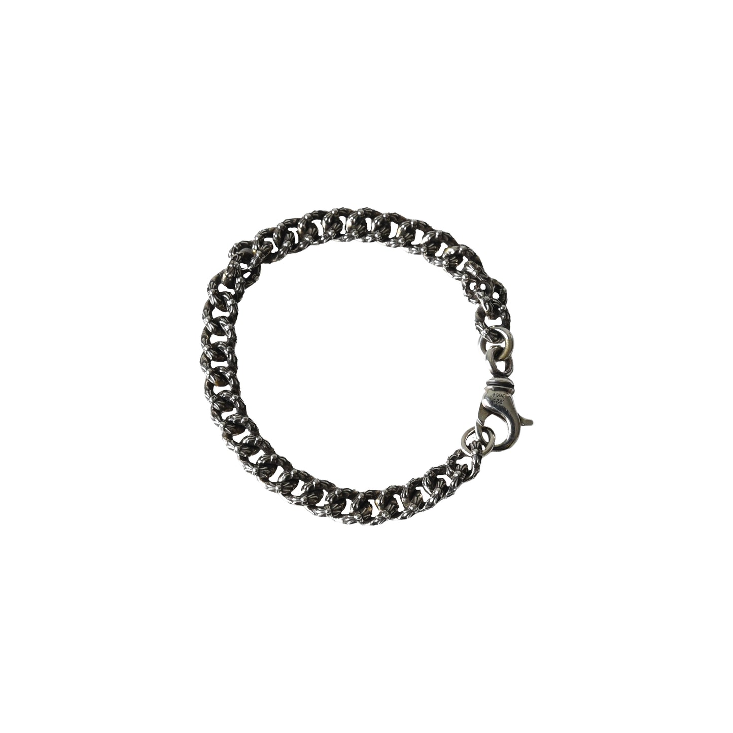 Chrome Hearts Extra Fancy Mini Cuban Bracelet Silver-NOBLEMARS