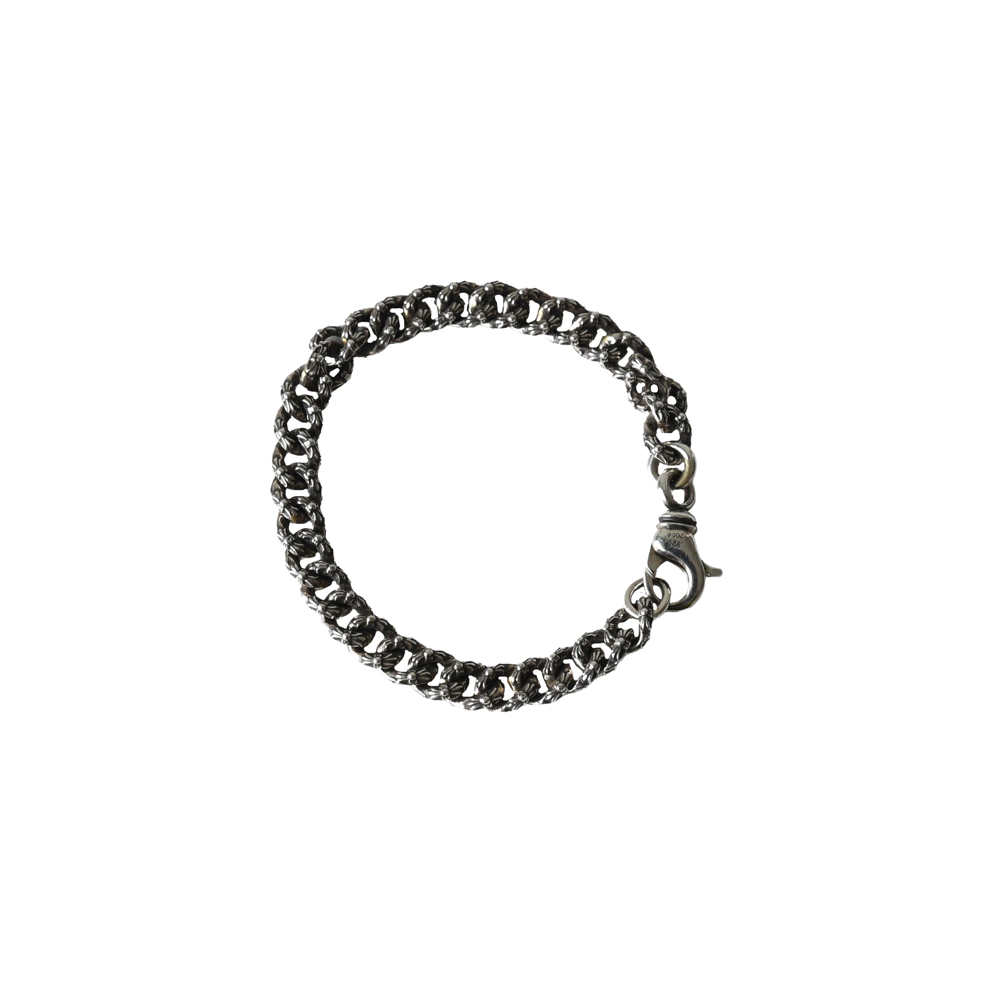 Chrome Hearts Extra Fancy Mini Cuban Bracelet Silver-NOBLEMARS