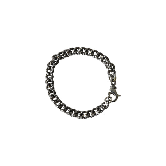 Chrome Hearts Extra Fancy Mini Cuban Bracelet Silver-NOBLEMARS