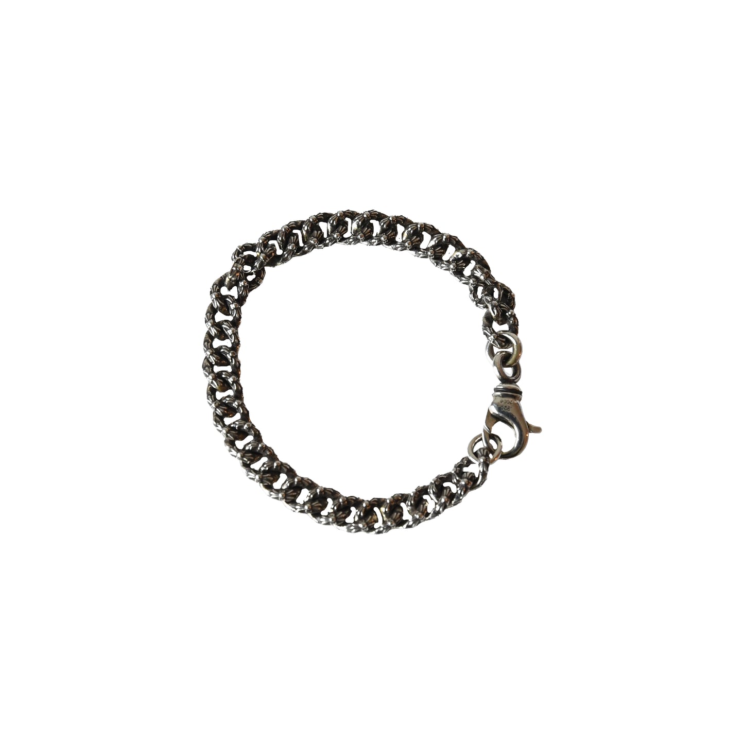 Chrome Hearts Extra Fancy Mini Cuban Bracelet Silver-NOBLEMARS