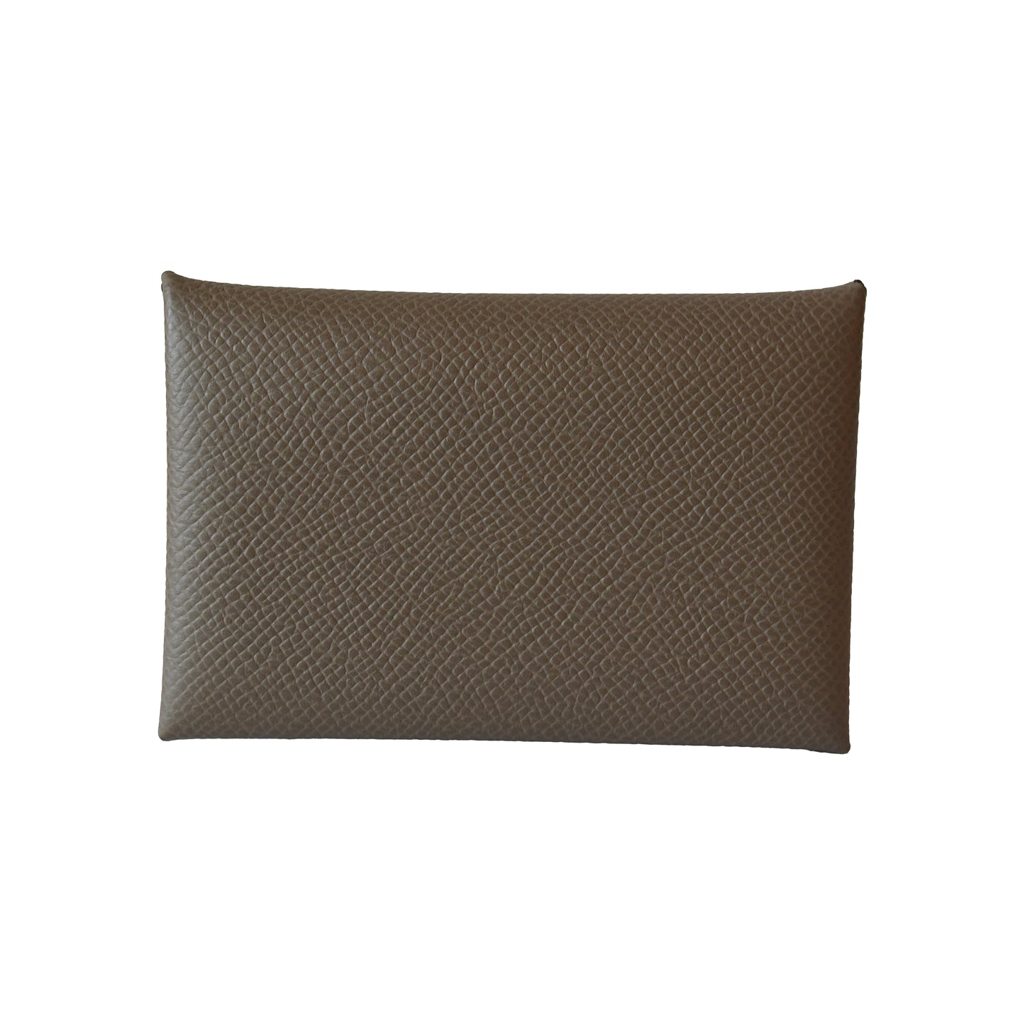 Hermes Calvi Epsom Card Holder Etoupe-NOBLEMARS