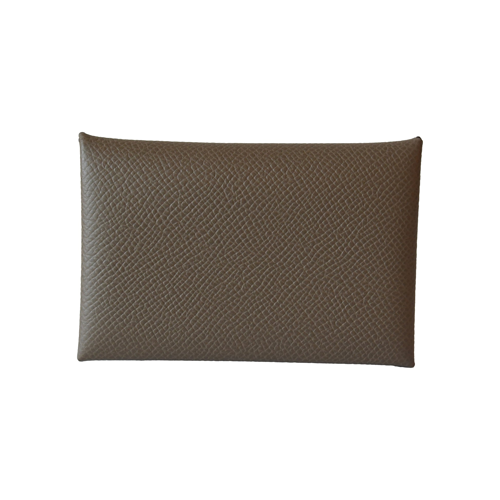 Hermes Calvi Epsom Card Holder Etoupe-NOBLEMARS
