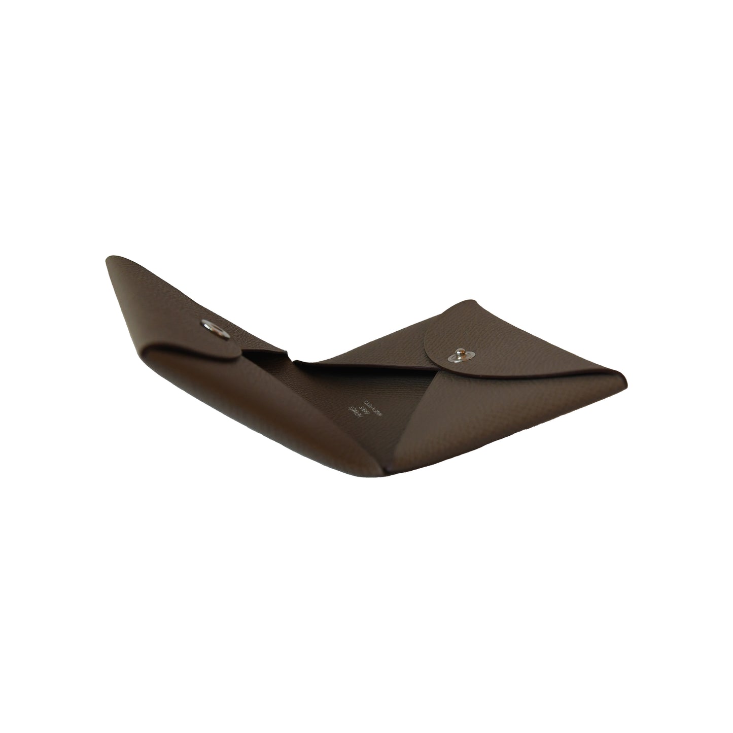 Hermes Calvi Epsom Card Holder Etoupe-NOBLEMARS