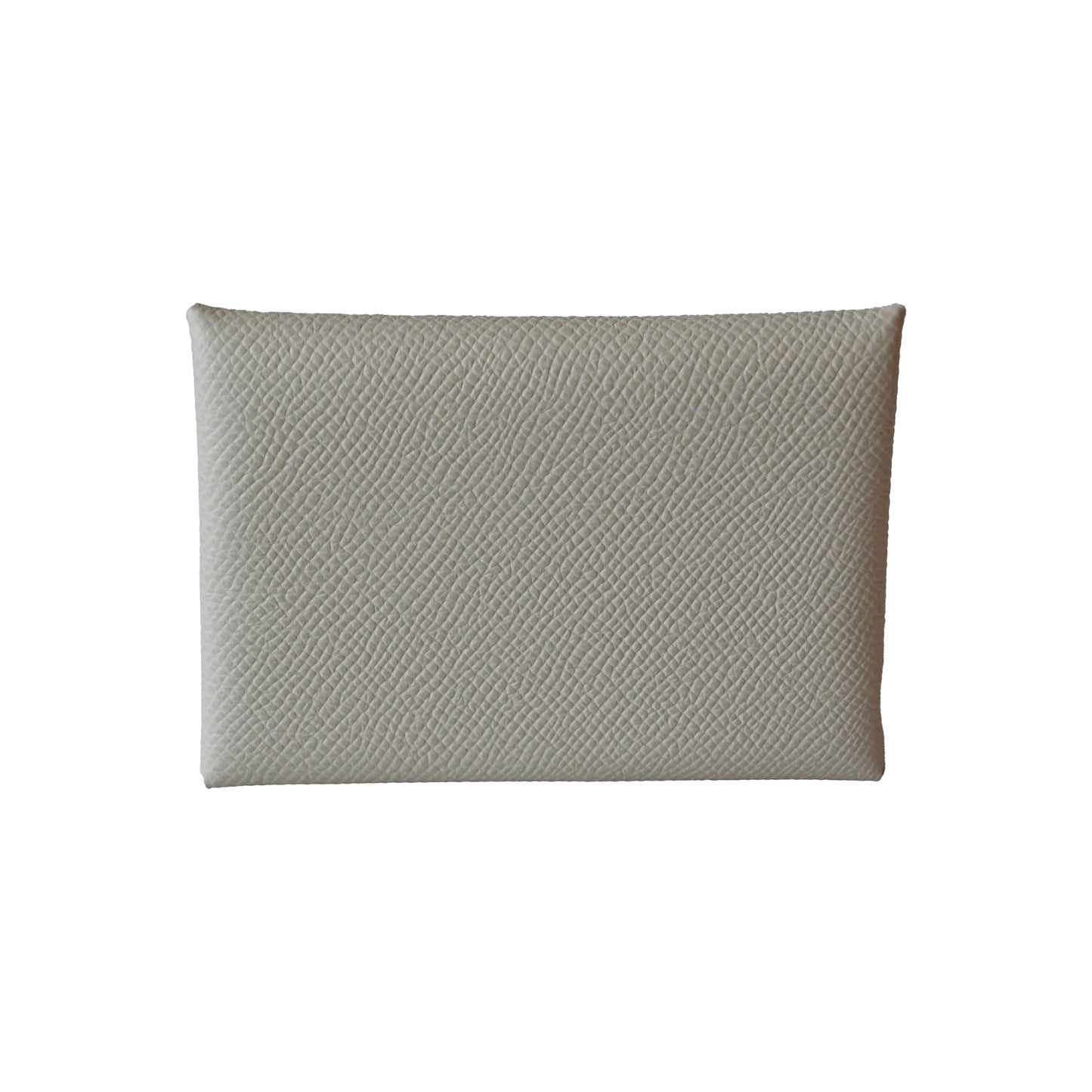 Hermes Calvi Duo Epsom Card Holder White-NOBLEMARS