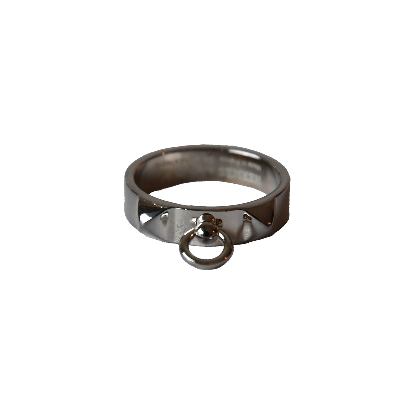 Hermes Collier de Chien PM Rings Silver-NOBLEMARS
