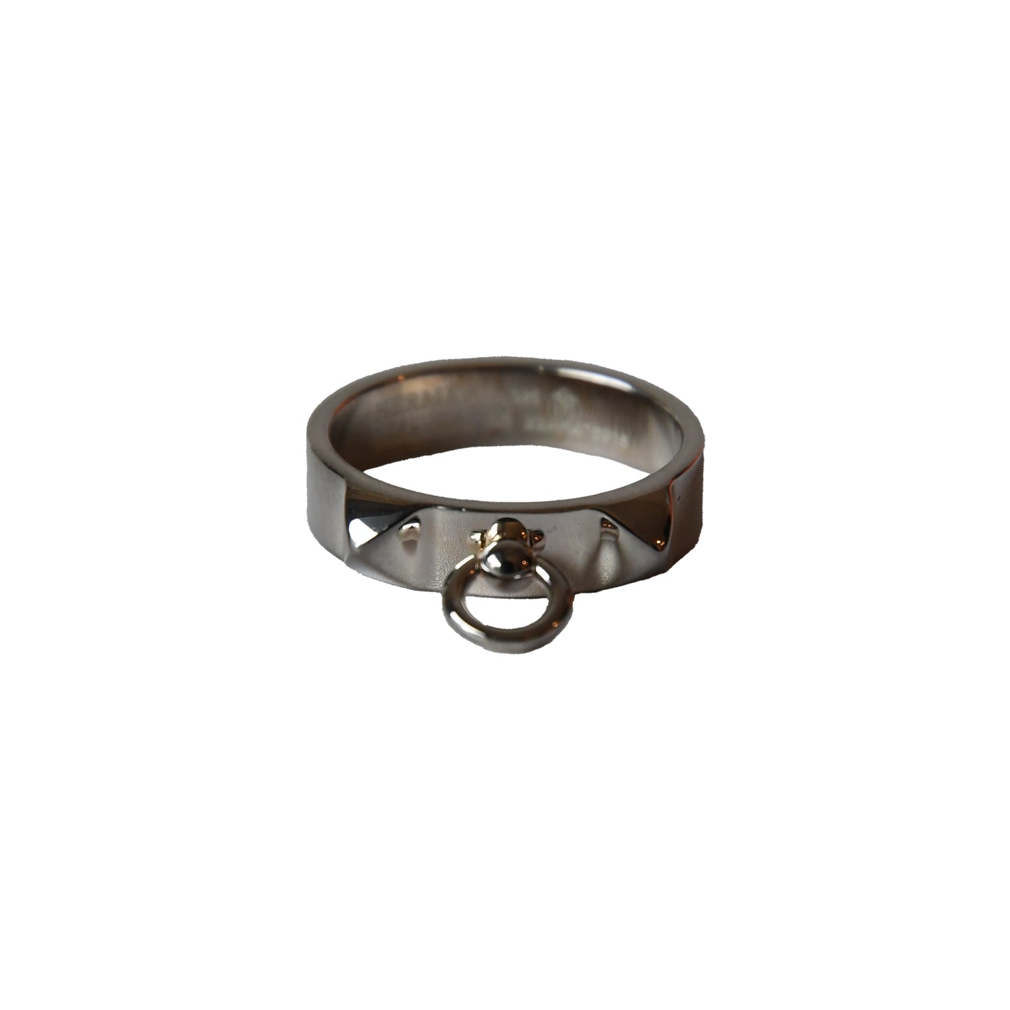 Hermes Collier de Chien PM Rings Silver-NOBLEMARS