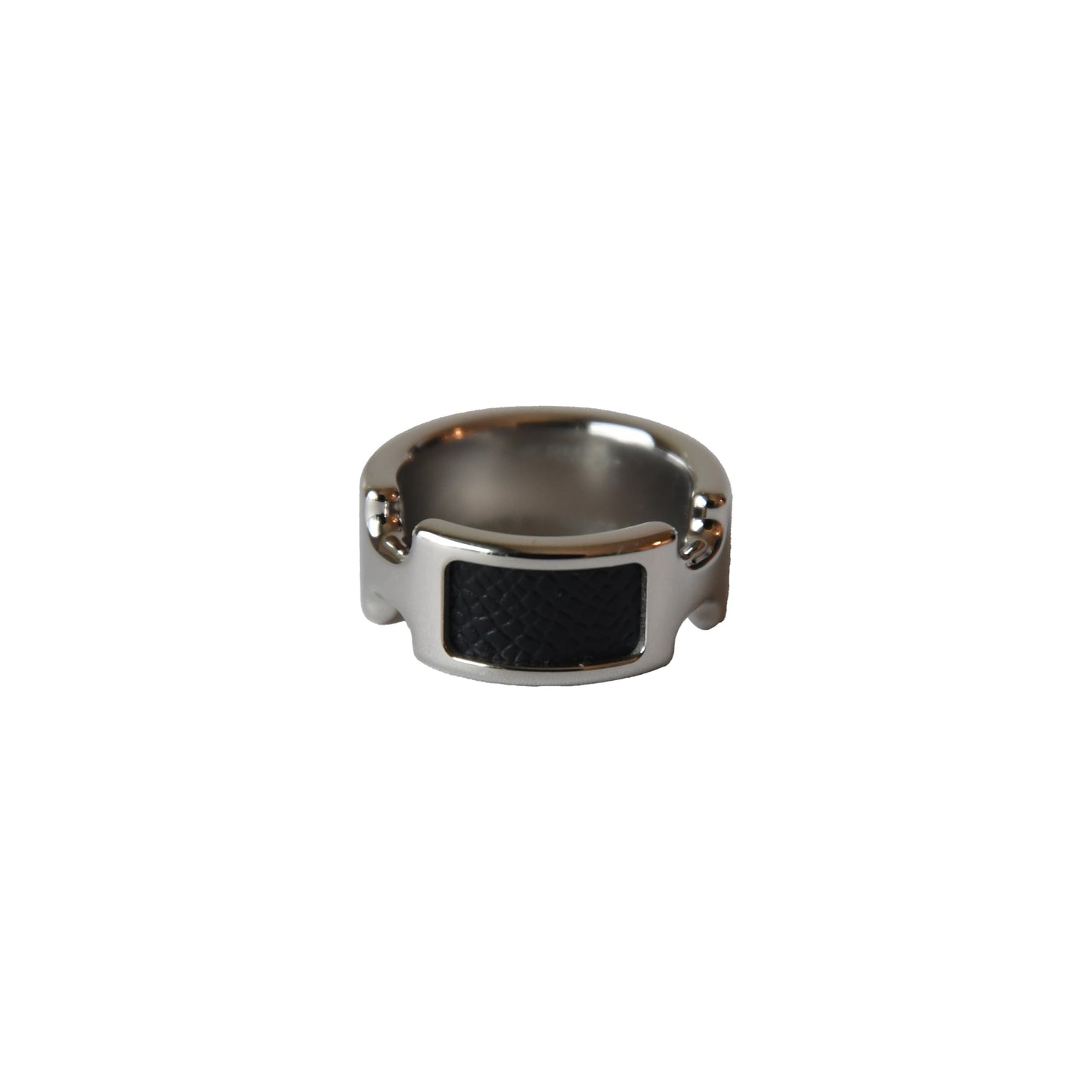 Hermes Olympe Ring Black Silver-NOBLEMARS