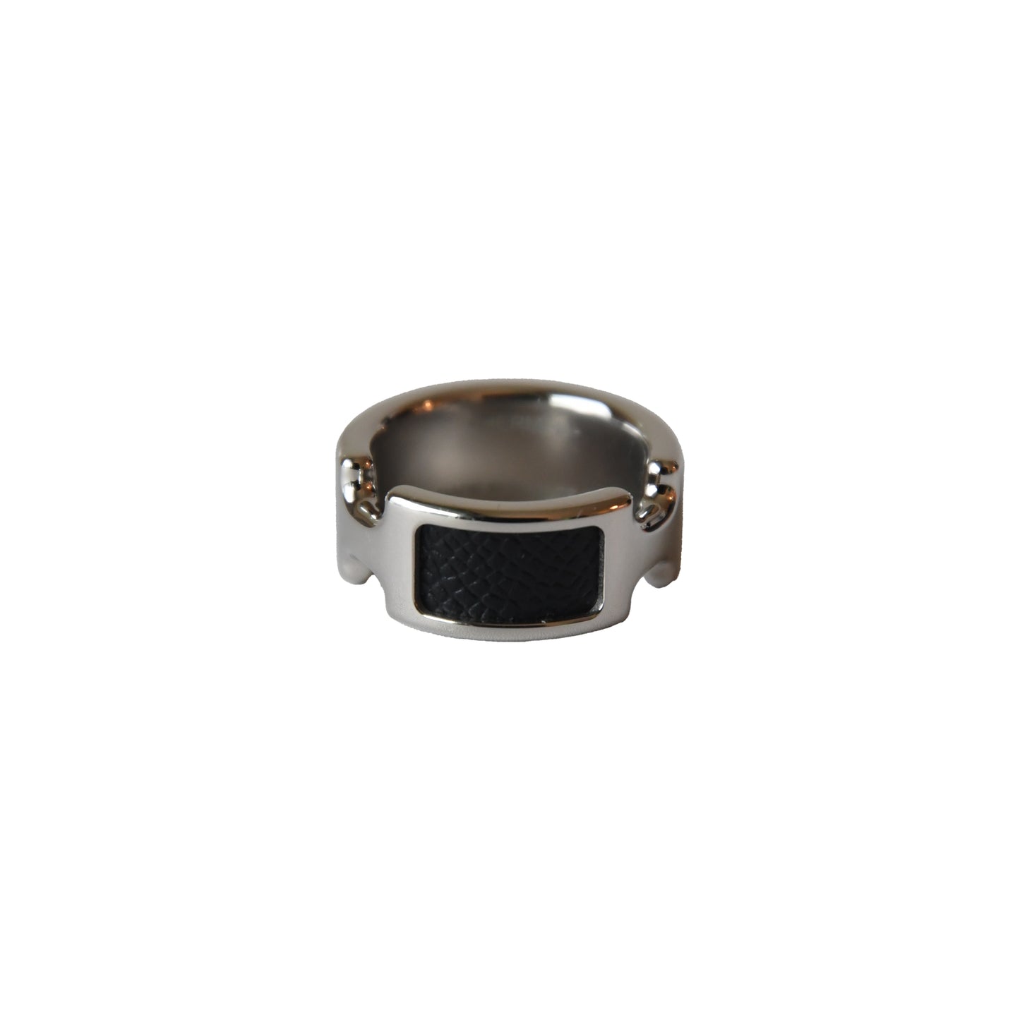 Hermes Olympe Ring Black Silver-NOBLEMARS