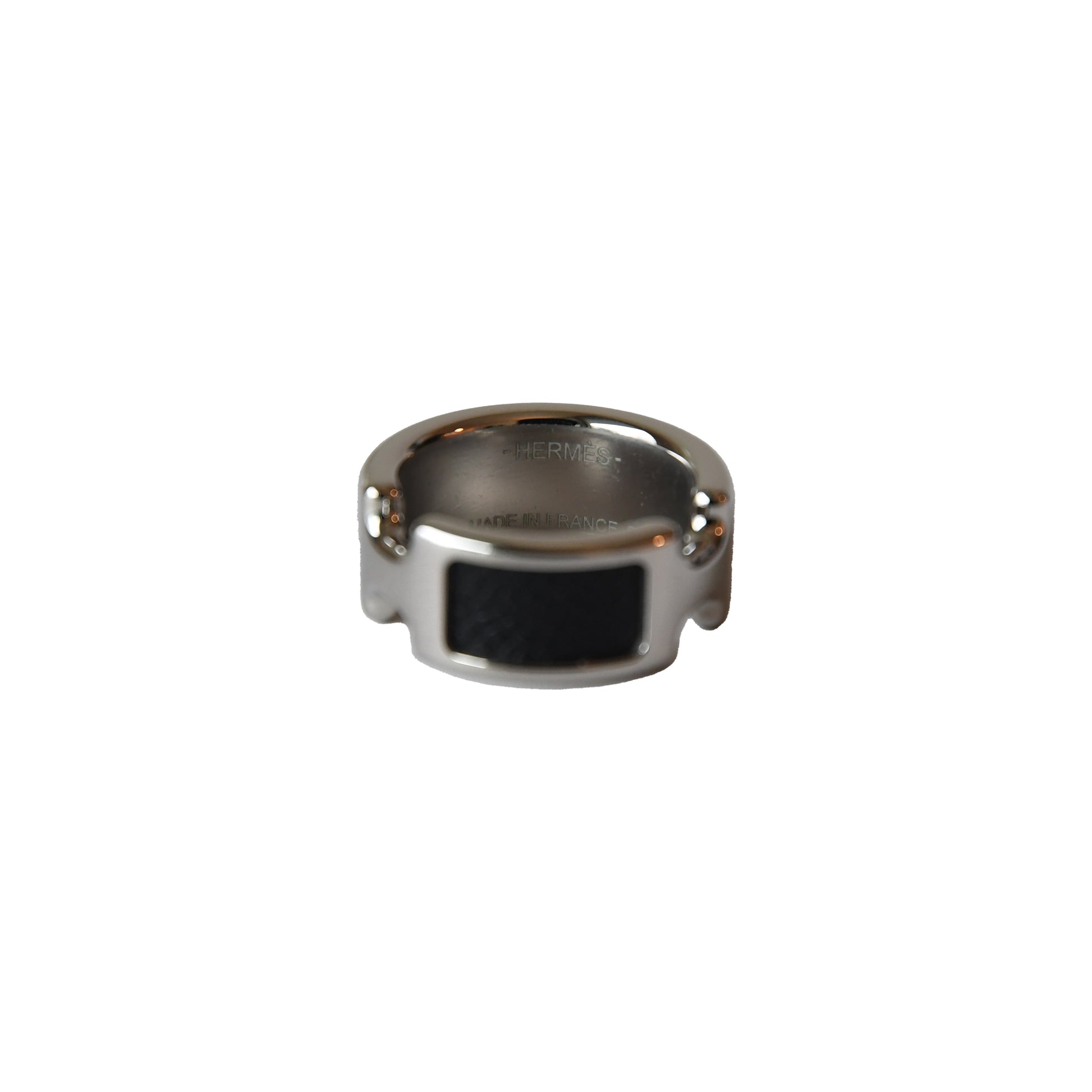 Hermes Olympe Ring Black Silver-NOBLEMARS