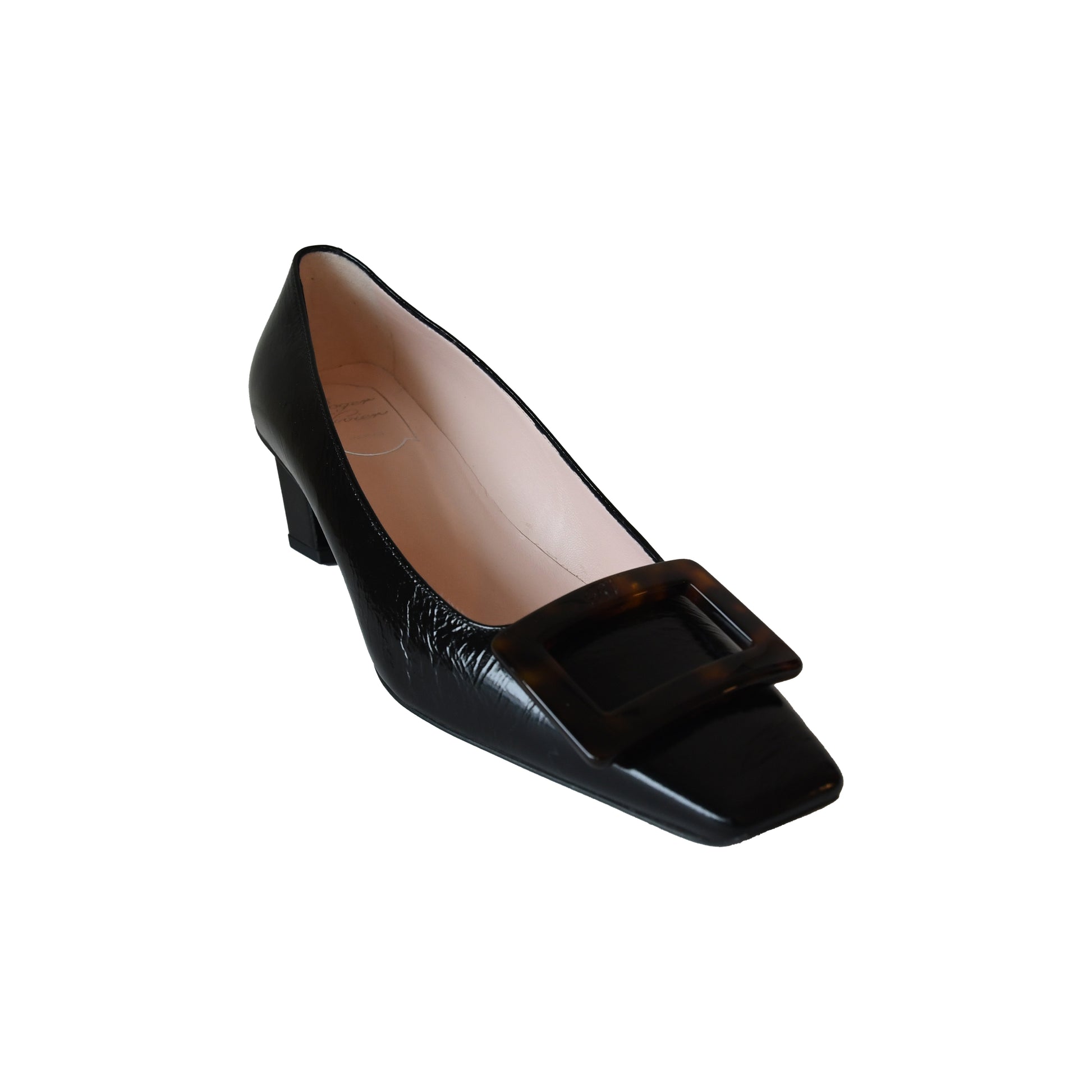 Roger Vivier Decollete Belle Vivier 45 Black-NOBLEMARS