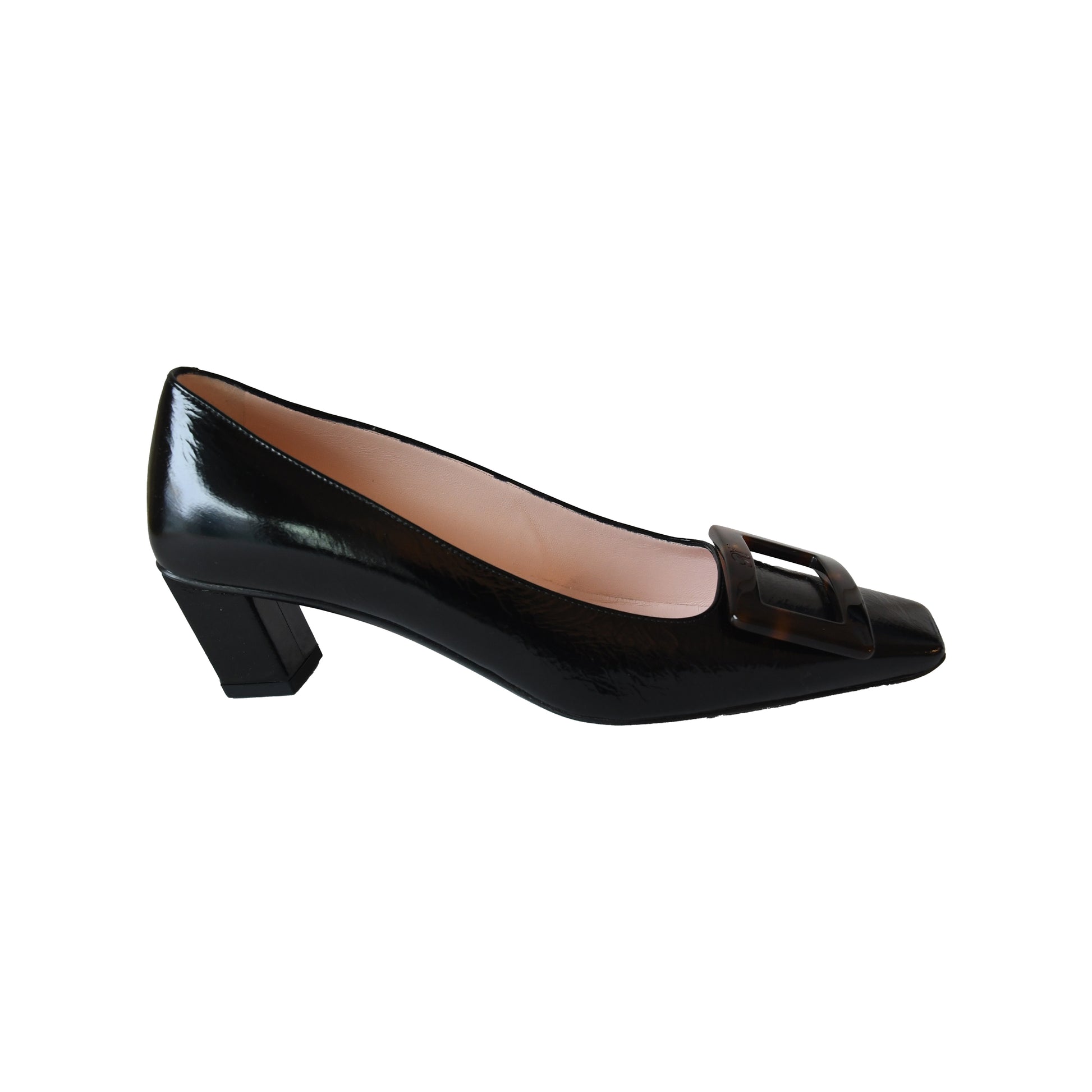 Roger Vivier Decollete Belle Vivier 45 Black-NOBLEMARS