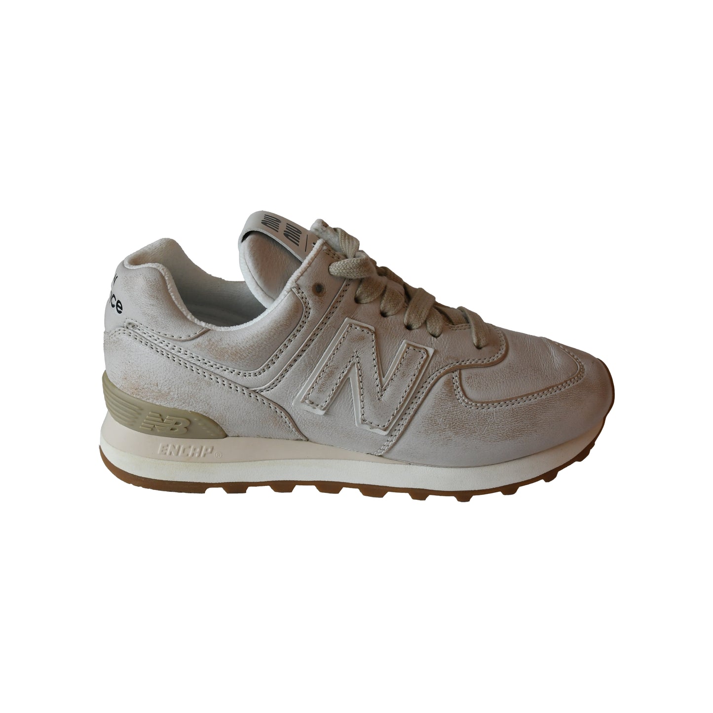 New Balance x Miu Miu 574 Sneakers Bianco-NOBLEMARS