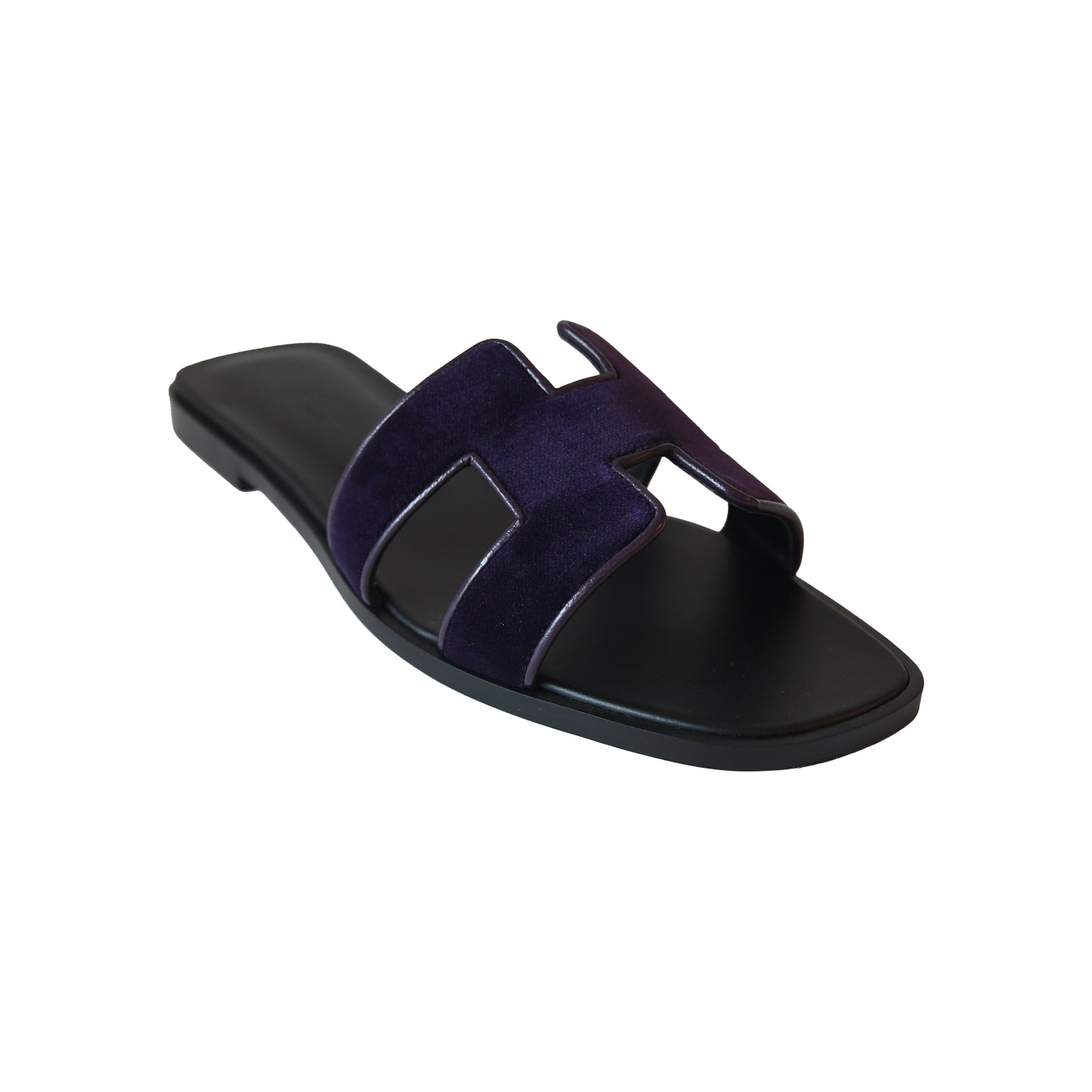 Hermes Oran Sandals Purple-NOBLEMARS