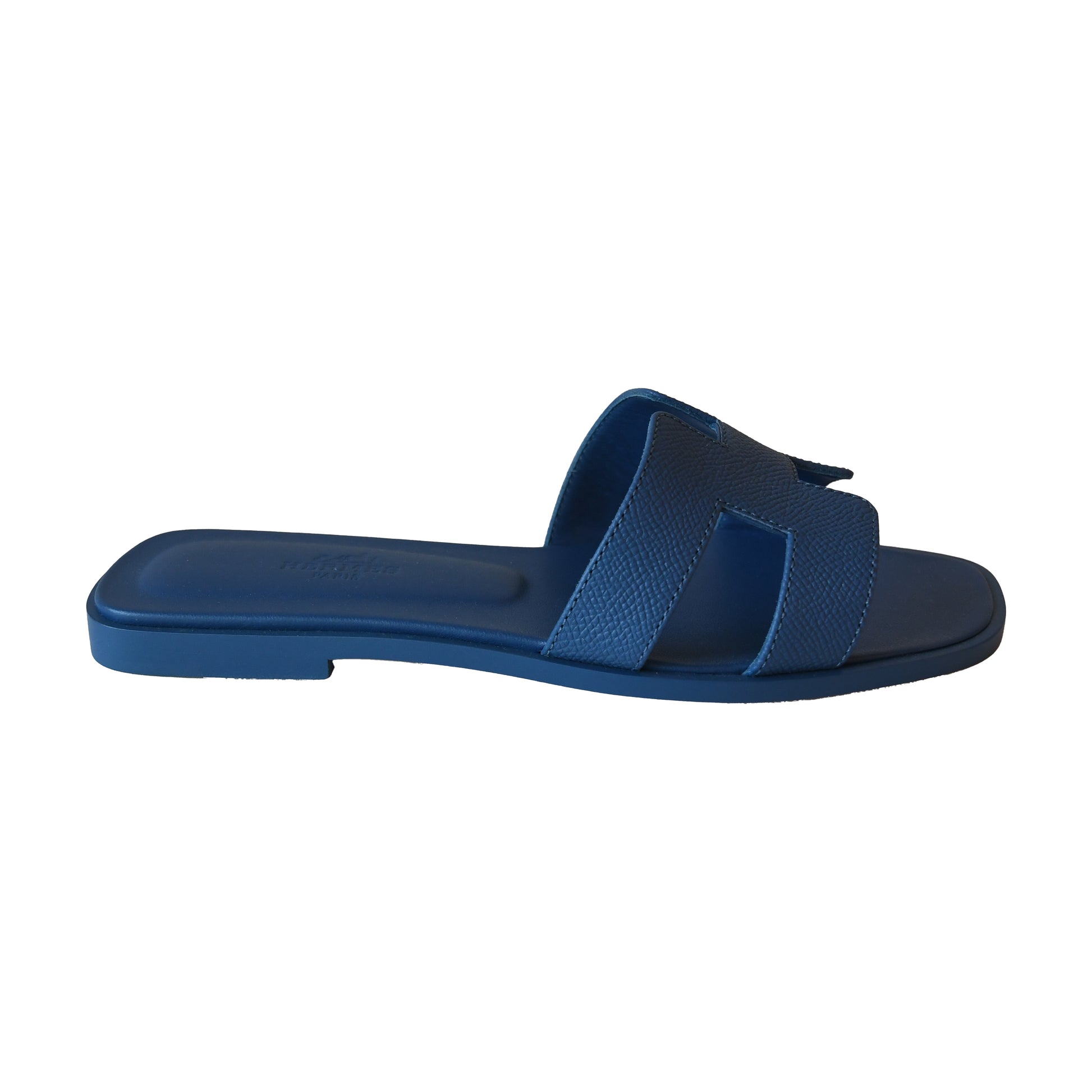 Hermes Oran Sandals Blue-NOBLEMARS