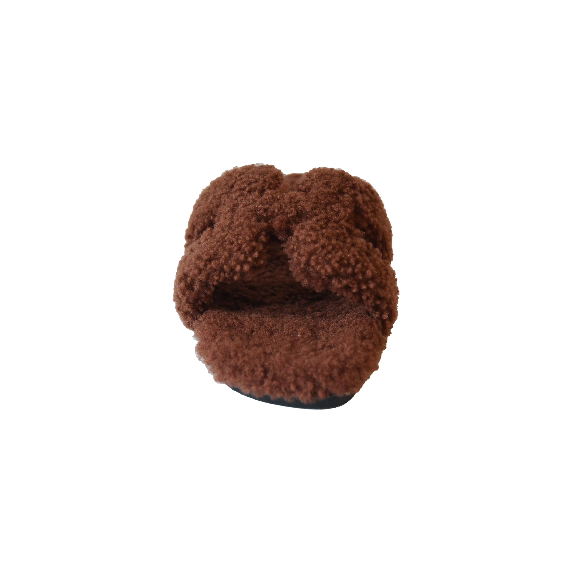 Hermes Oran Teddy Sandals Brown-NOBLEMARS