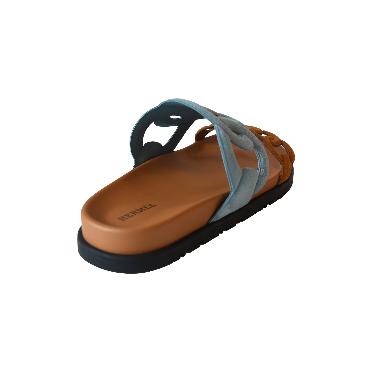 Hermes Extra Sandal Blue Brown-NOBLEMARS