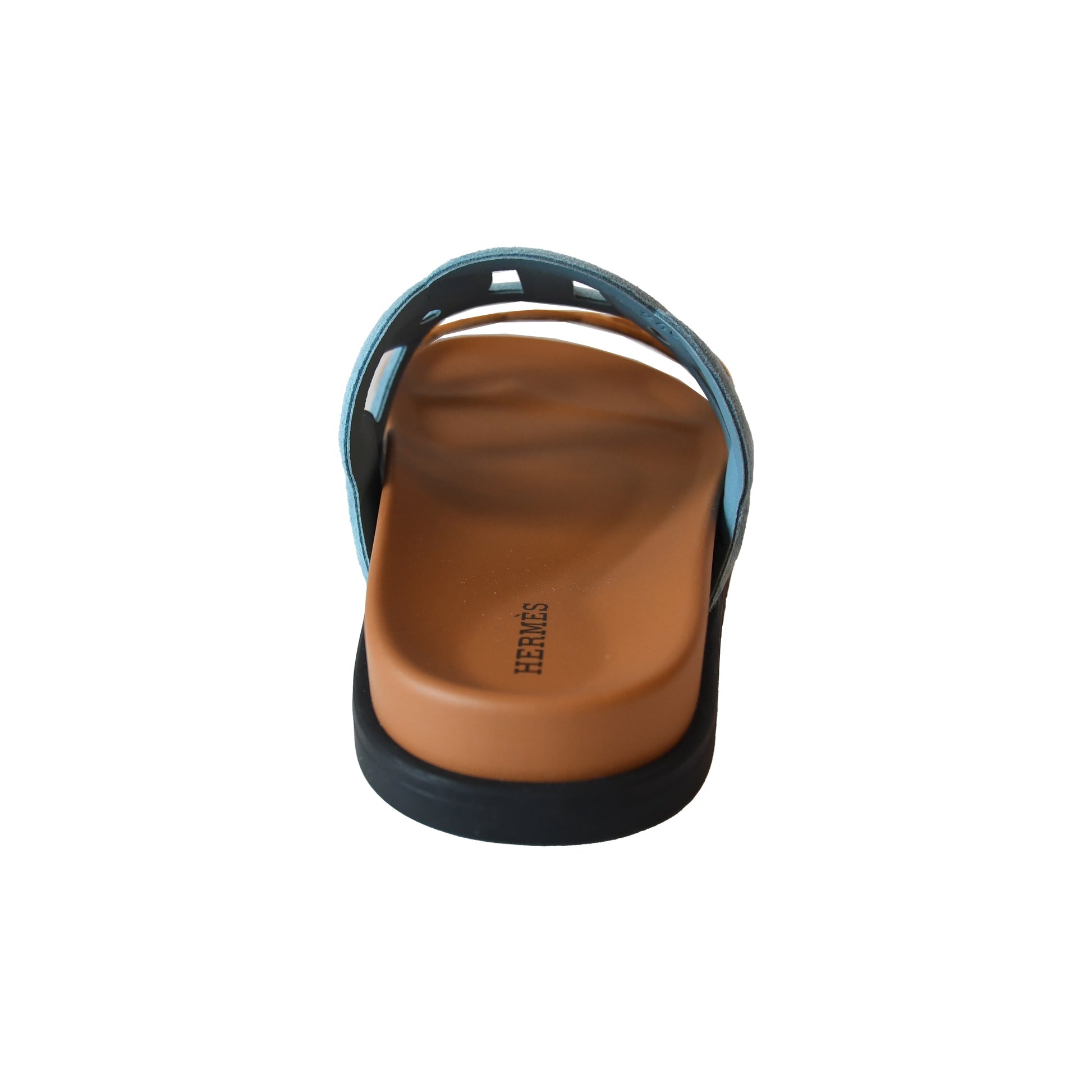 Hermes Extra Sandal Blue Brown-NOBLEMARS