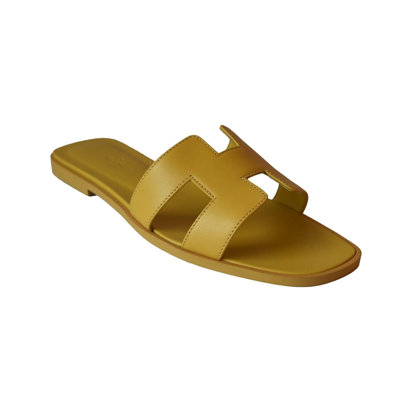 Hermes Oran Sandals Yellow-NOBLEMARS