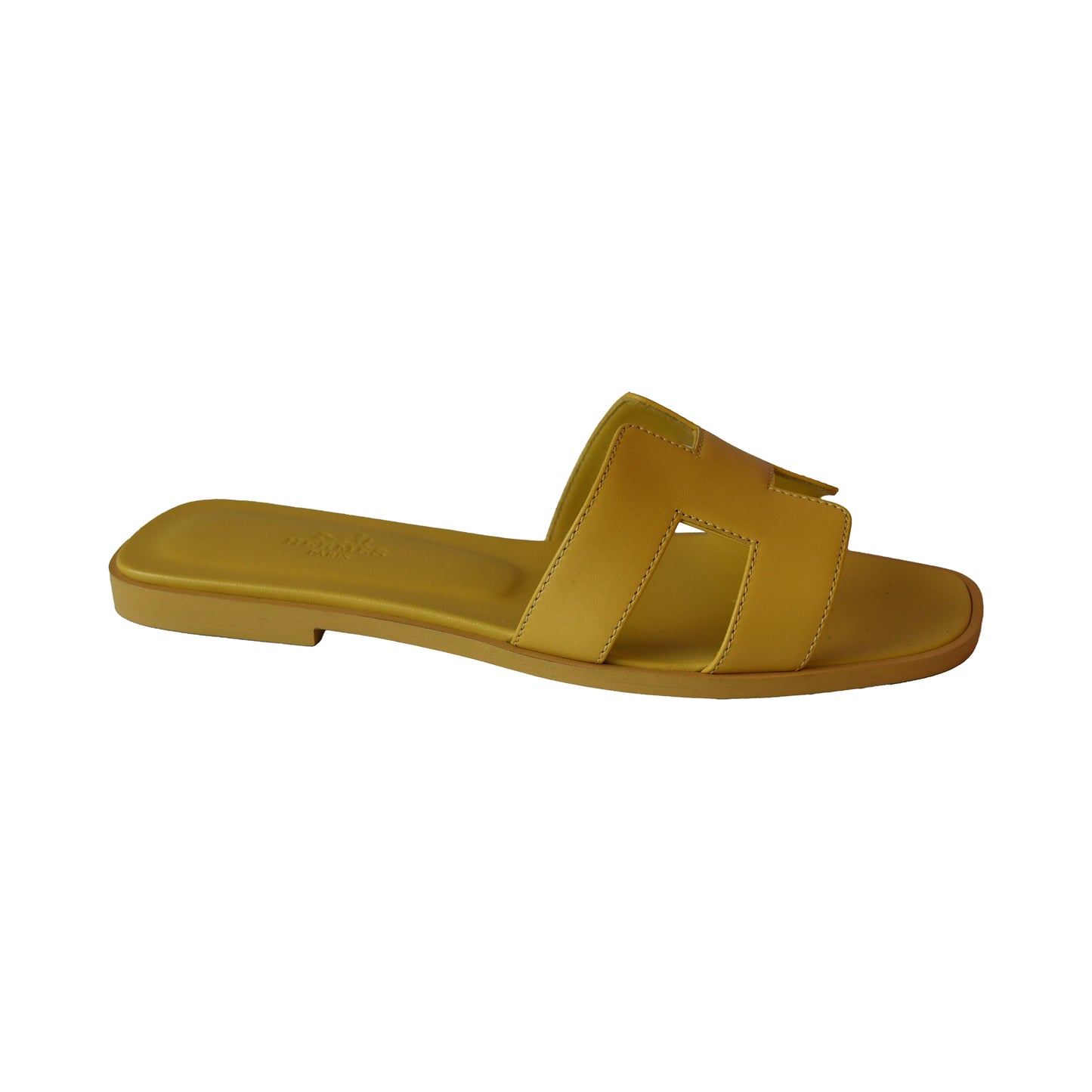 Hermes Oran Sandals Yellow-NOBLEMARS