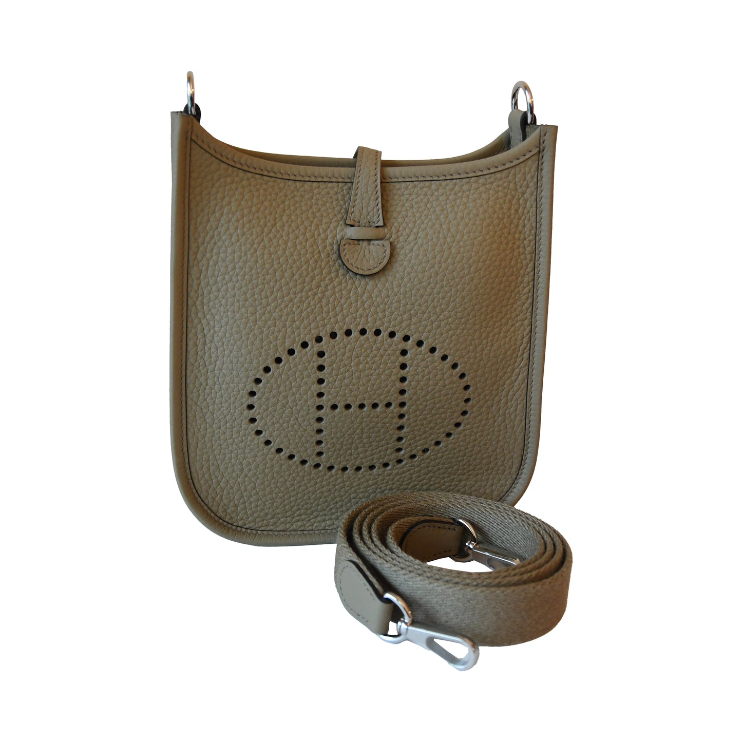 Hermes Taurillon Clemence Evelyne TPM Beige Marfa-NOBLEMARS