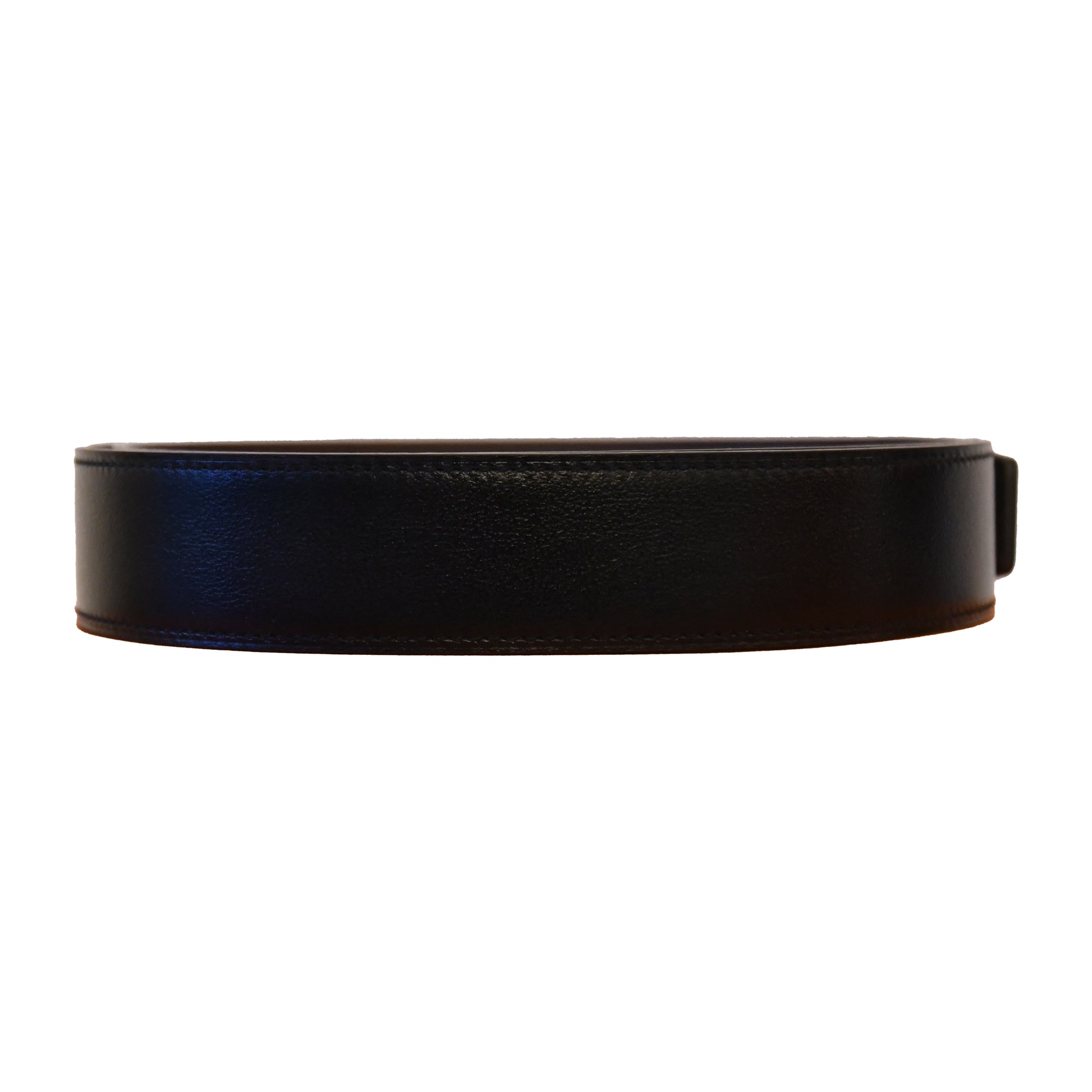 Hermes H Au Carre Reversible Belt Silver Hardware Black-NOBLEMARS