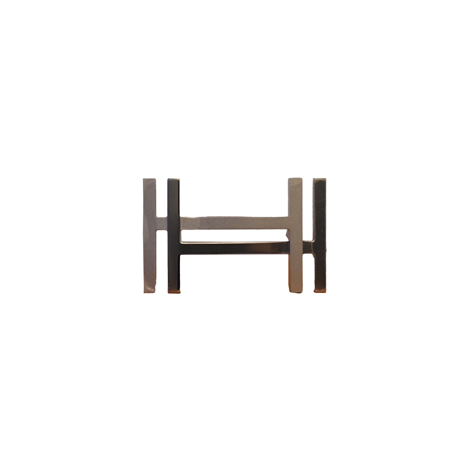 Hermes H Au Carre Reversible Belt Silver Hardware Black-NOBLEMARS