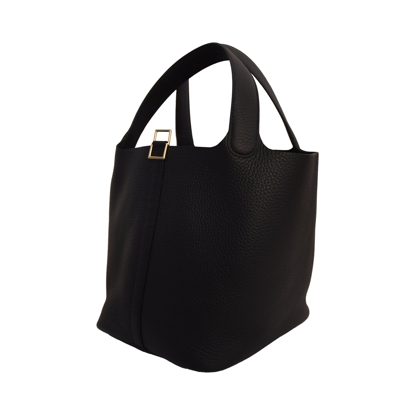 Hermes Picotin Lock 22P Gold Hardware Black-NOBLEMARS