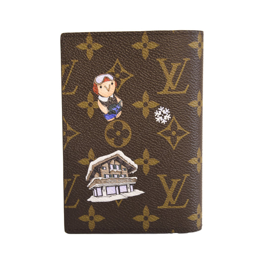 Louis Vuitton Vivienne Monogram Passport Cover Brown-NOBLEMARS