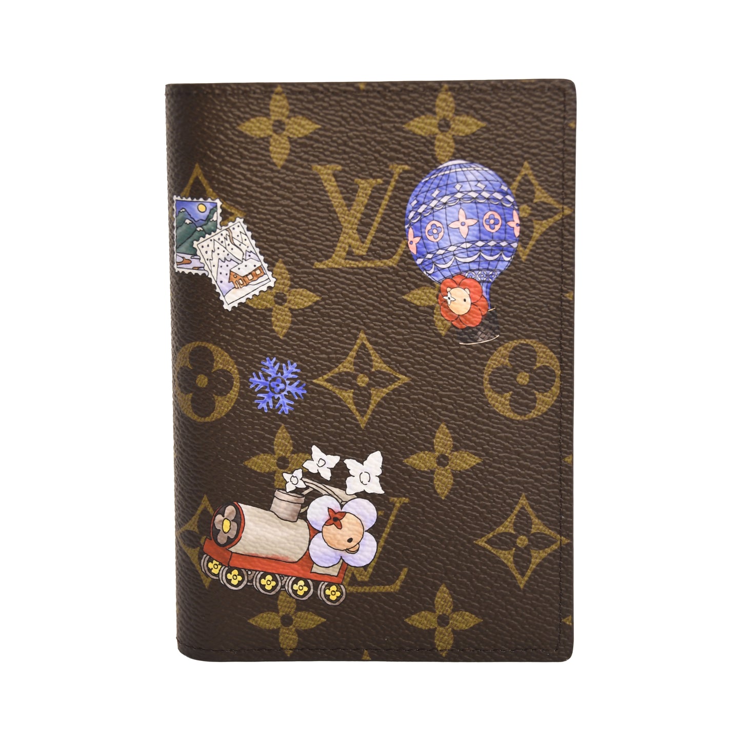 Louis Vuitton Vivienne Monogram Passport Cover Brown-NOBLEMARS
