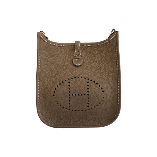 Hermes Evelyne TPM Clemence Palladium Hardware Etoupe