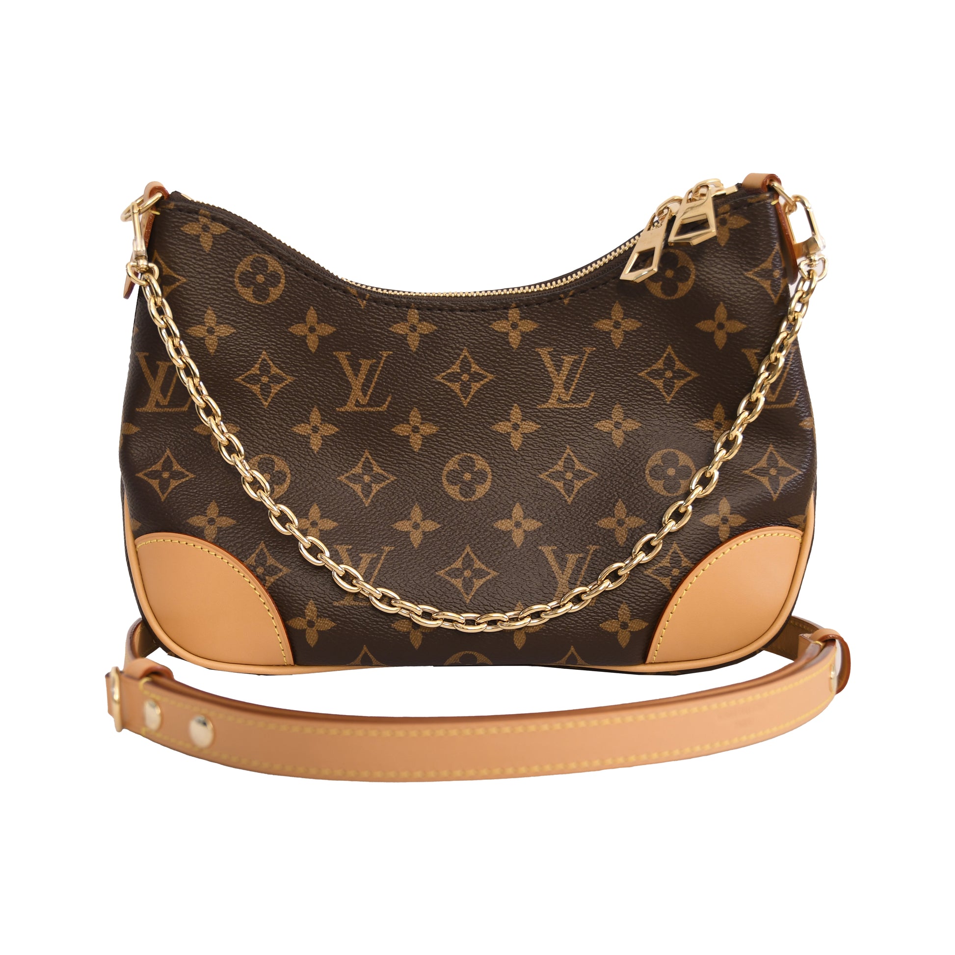 Louis Vuitton Classic Monogram Boulogne PM Crossbody Handbags-NOBLEMARS