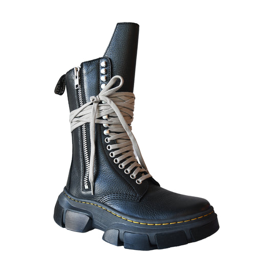 Rick Owens x Dr. Martens 1918 DMXL Calf Length Boot Black-NOBLEMARS