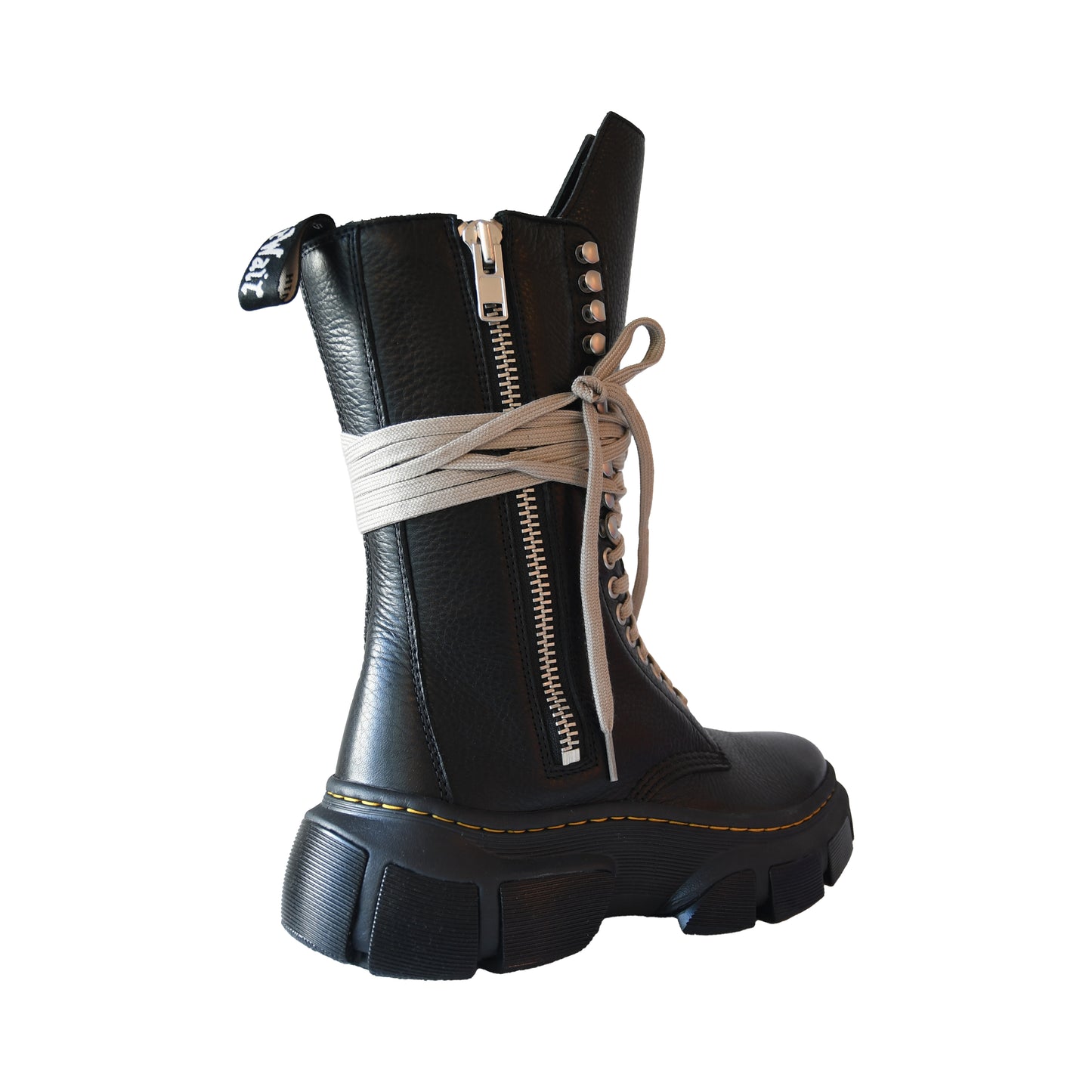 Rick Owens x Dr. Martens 1918 DMXL Calf Length Boot Black-NOBLEMARS