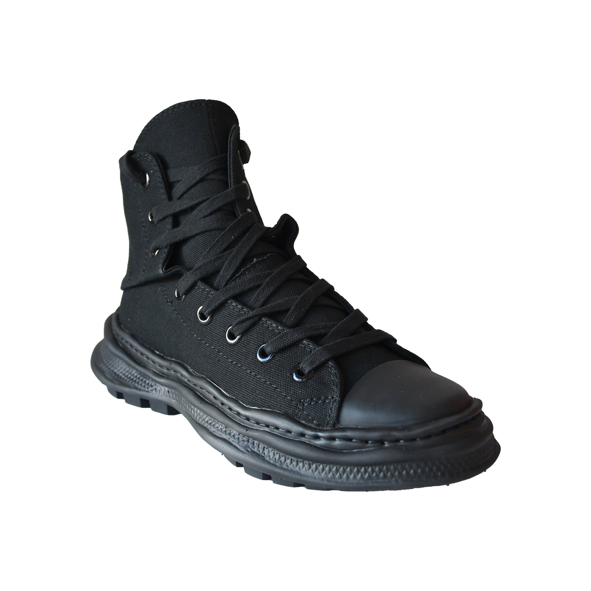 Maison Mihara X Limi Feu Yasuhiro Unisex Twist Sneakers Black-NOBLEMARS