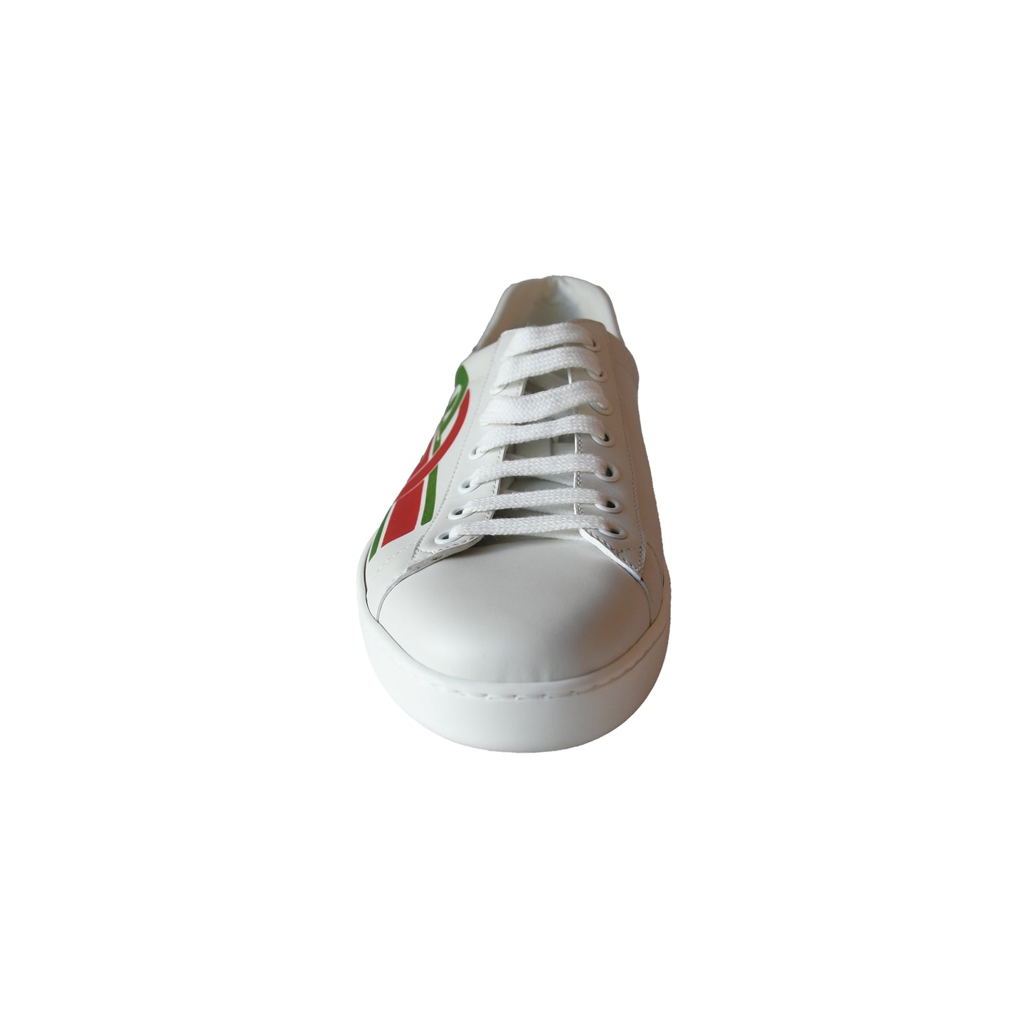 Gucci Ace Interlocking GG Logo Low-Top Sneaker White Green Red-NOBLEMARS