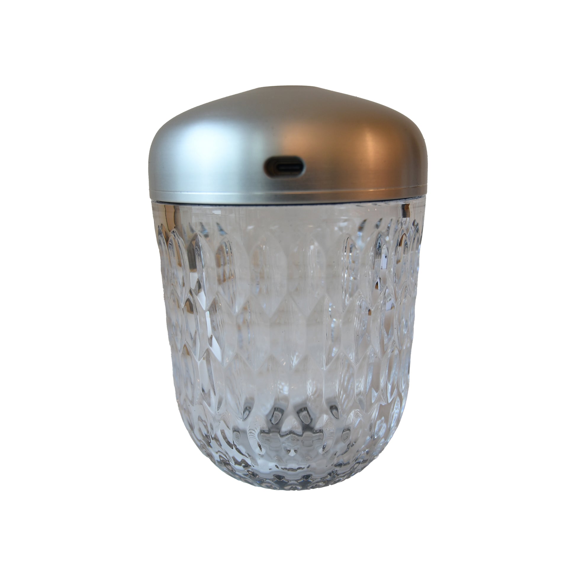 Hermes Saint Louis Folia Mini Portable Crystal Lamp Silver-NOBLEMARS